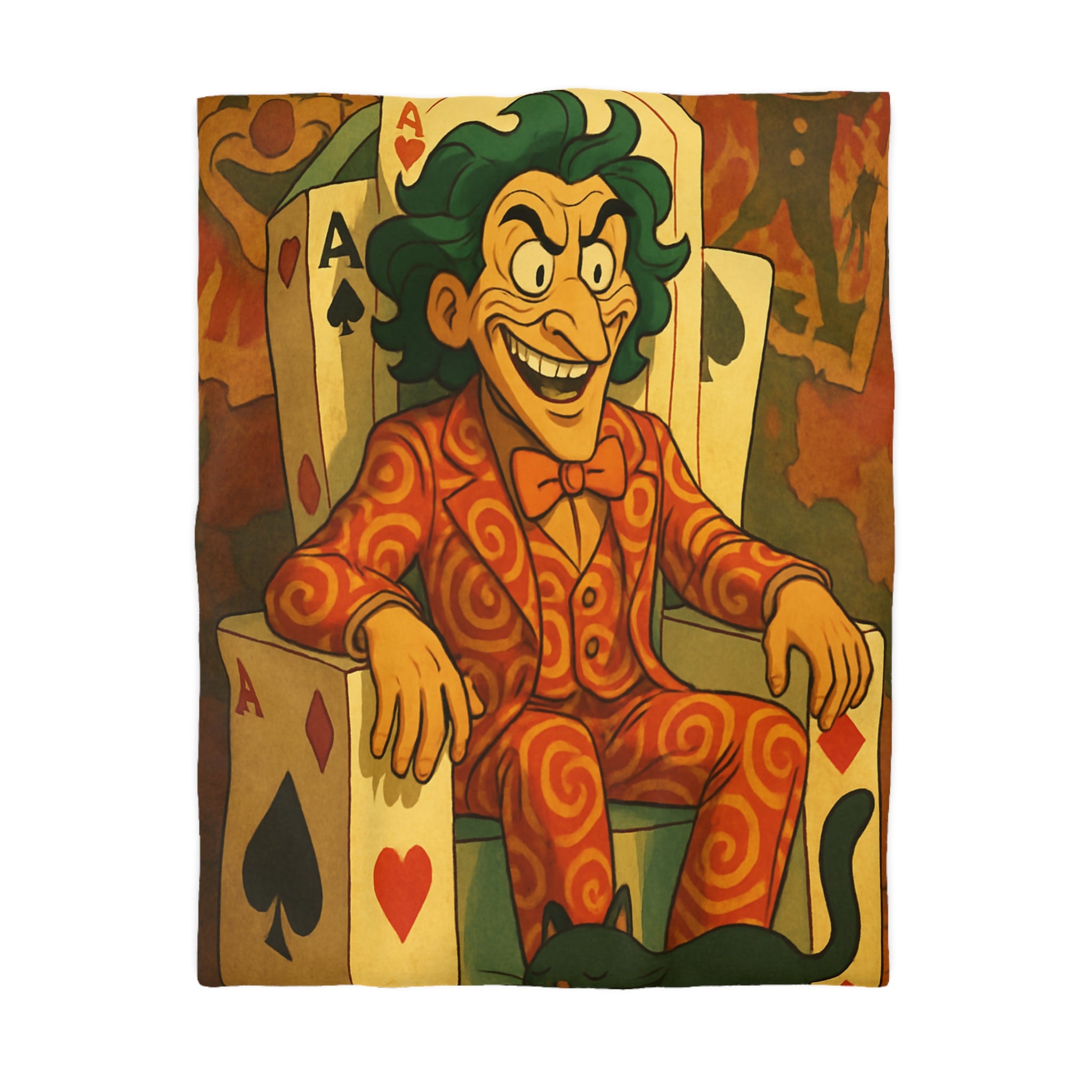 Housse de Couette Microfibre Motif Créatif Original Style Contemporain Chambre Élégante