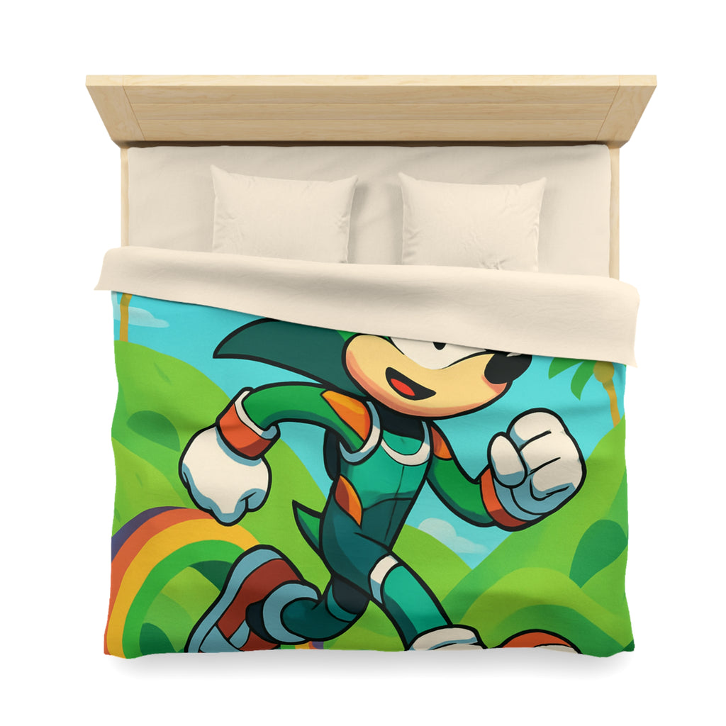 Housse de Couette Microfibre Motif Créatif Original Style Contemporain Chambre Élégante