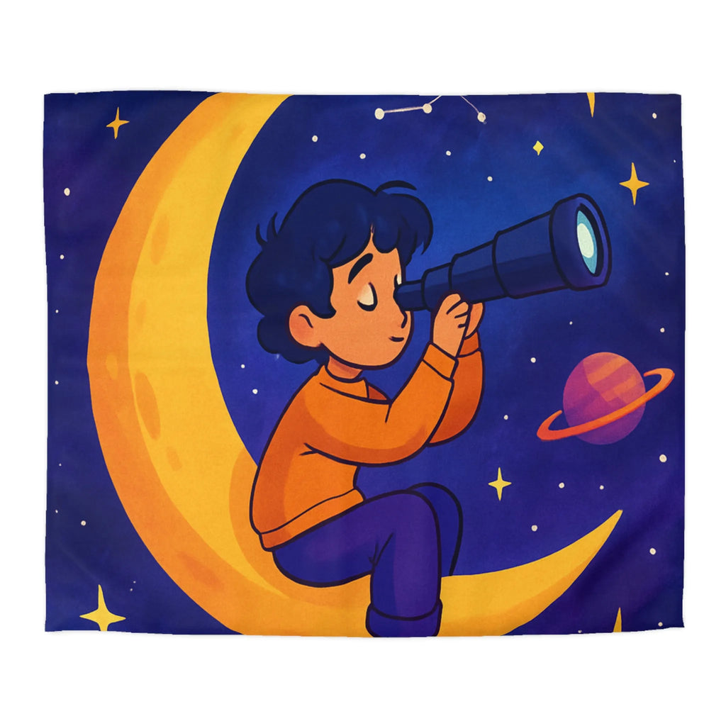 Envolez-vous avec notre housse de couette étoilée rêveuse et colorée pour enfants