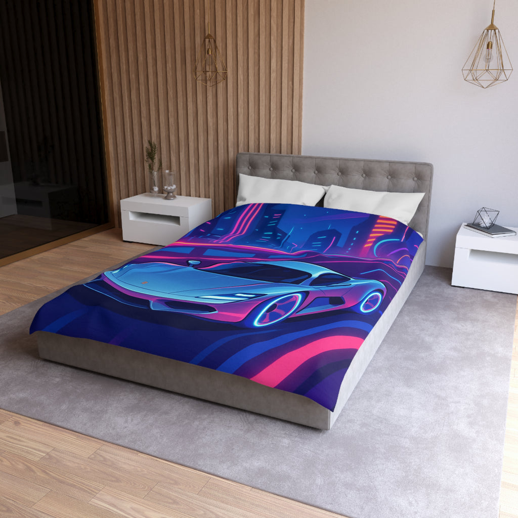Housse de Couette Microfibre Design Artistique Moderne Décoration Chambre Confort Premium