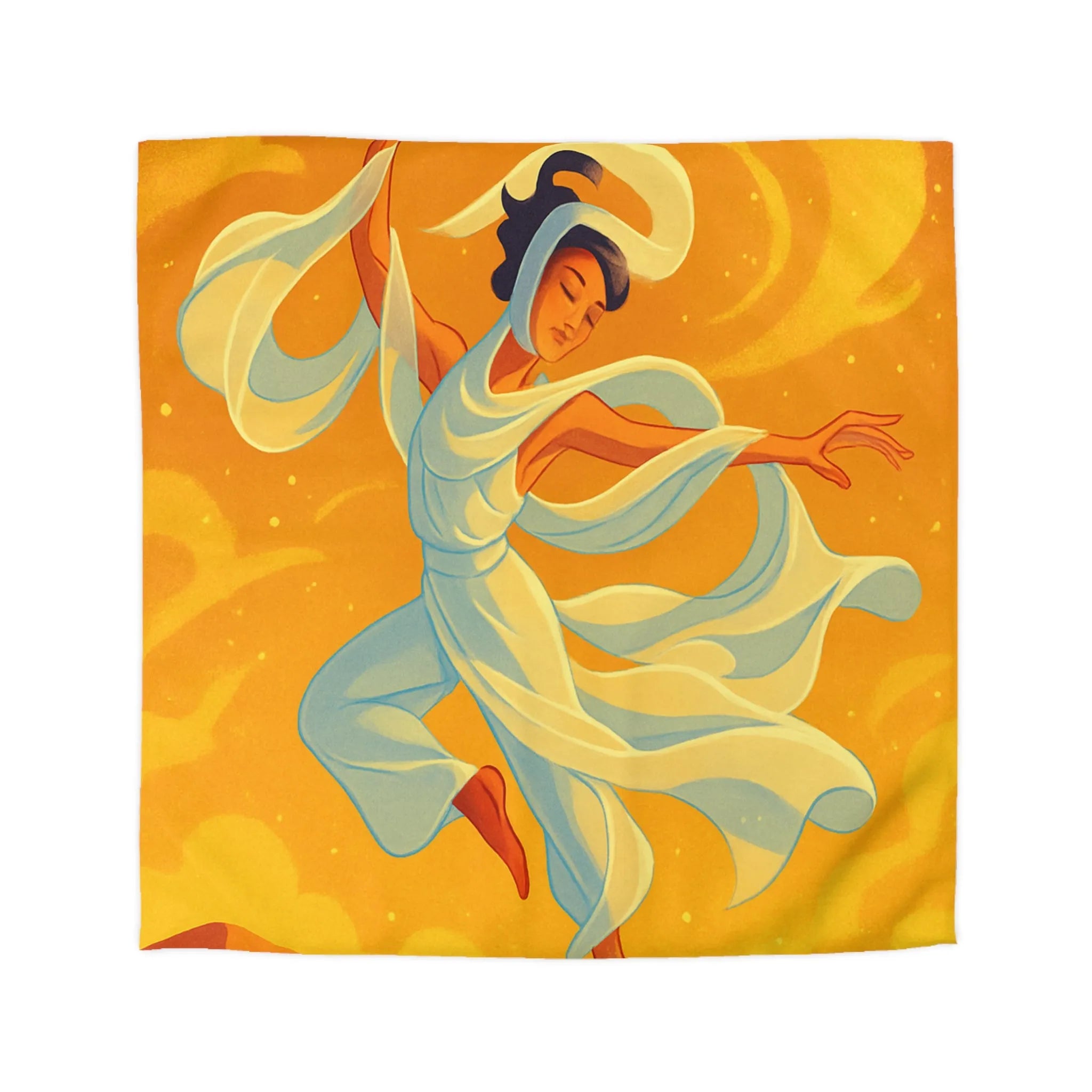 Housse de Couette Microfibre Art Graphique Contemporain Style Décoratif Chambre Tendance