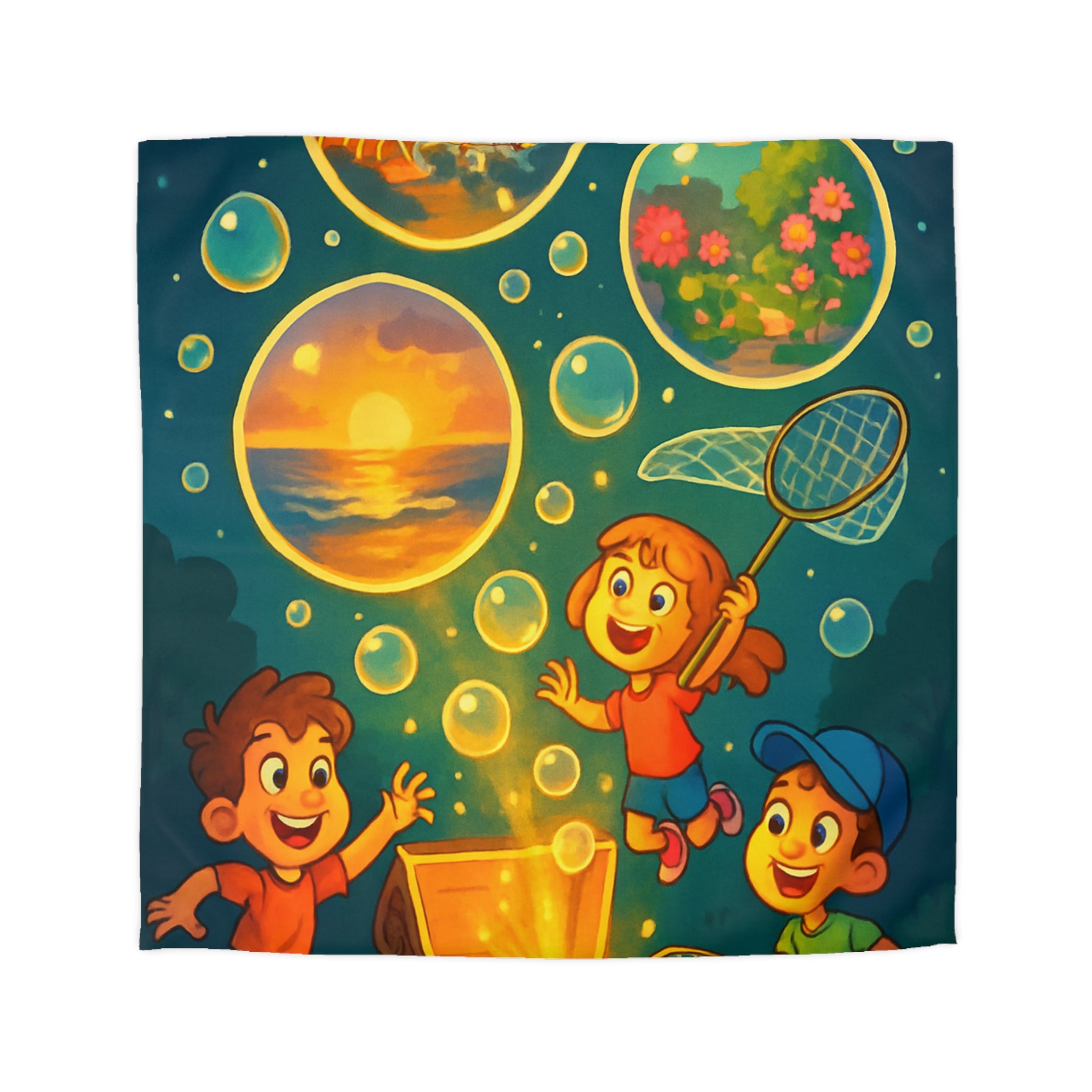 Housse de Couette Microfibre Motif Créatif Original Style Contemporain Chambre Élégante