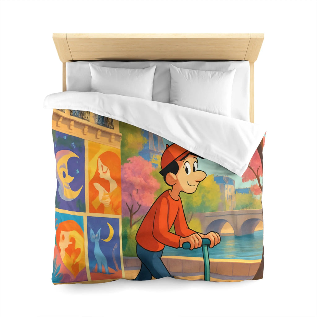 Housse de Couette Microfibre Création Artistique Moderne Design Exclusif Décoration Chambre