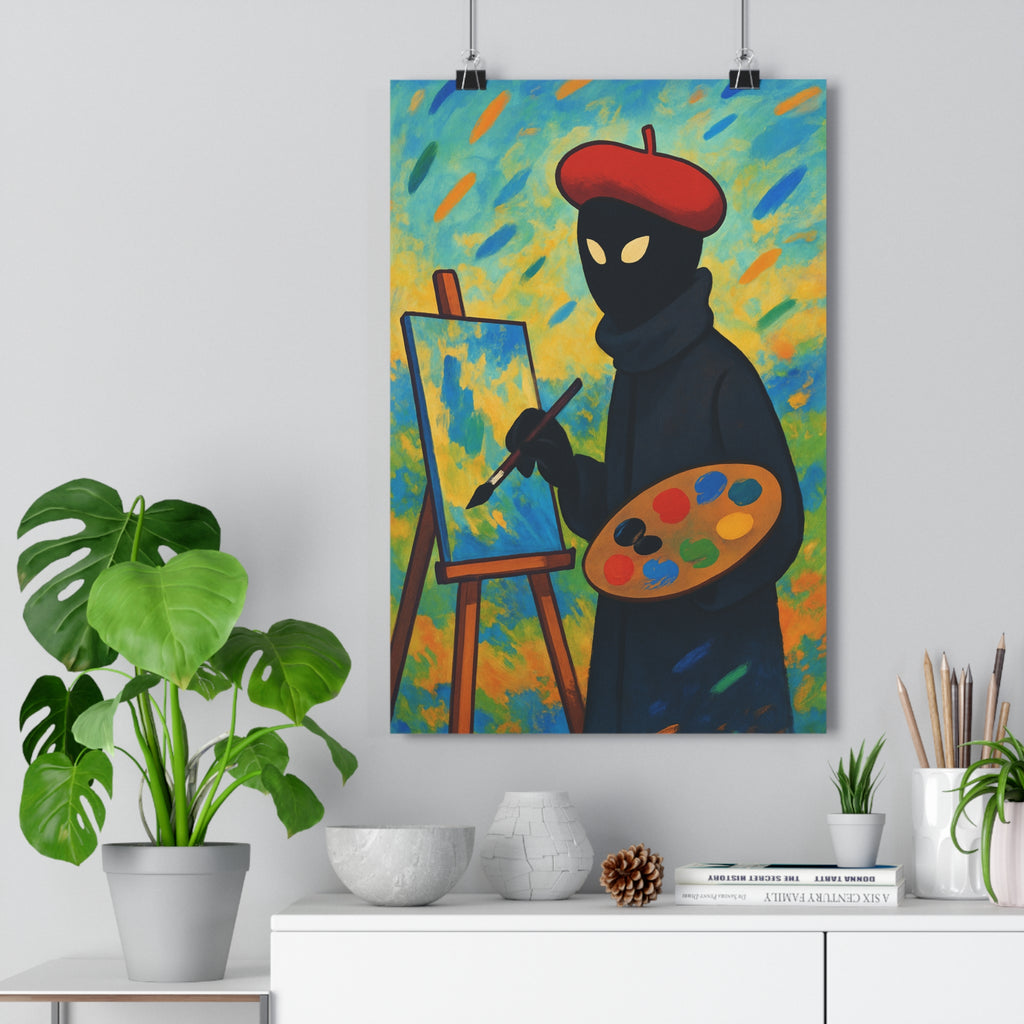 Poster décoratif artistique coloré mystique impressionniste salon chambre bureau dessin animé captivant unique qualité