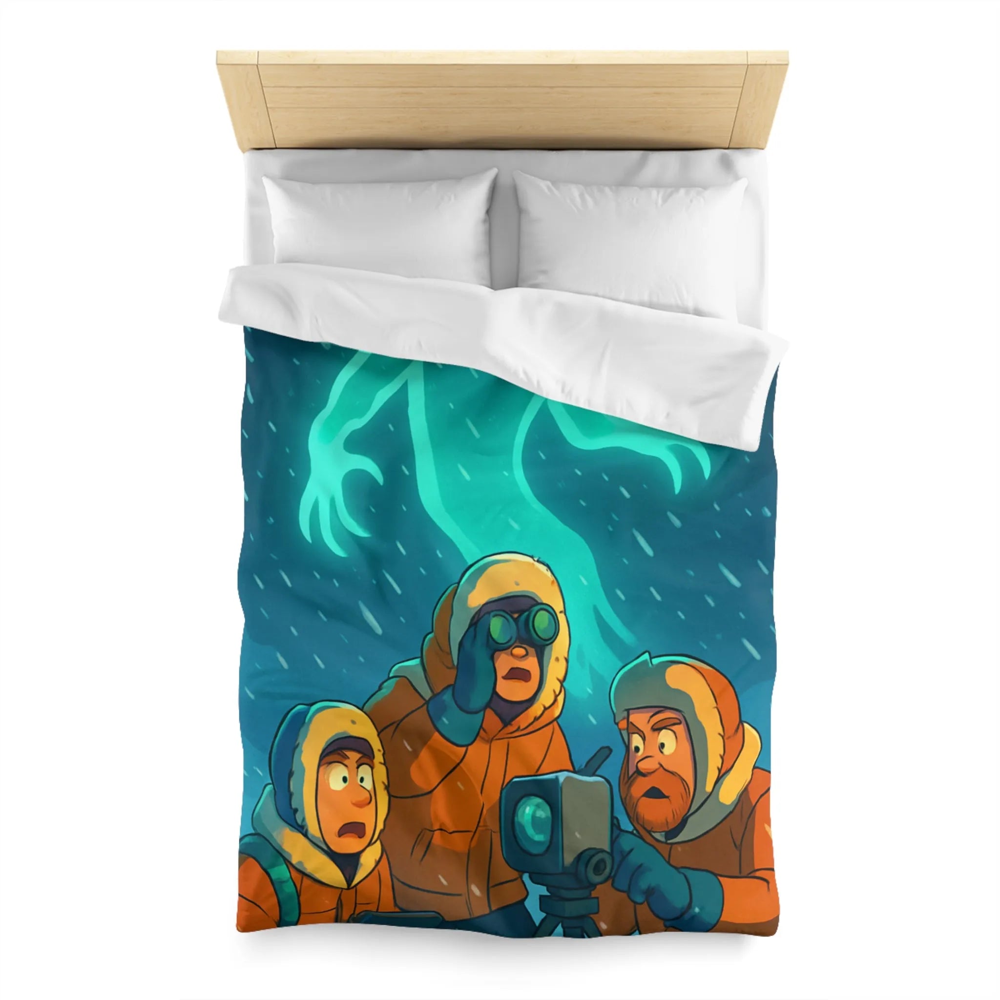 Explorez l'aventure arctique avec trois explorateurs et un mystérieux fantôme lumineux