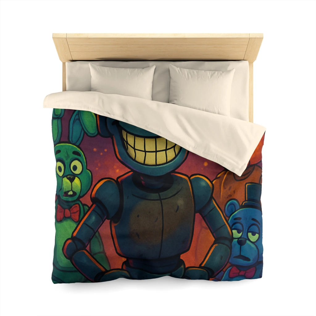 Housse de Couette Microfibre Art Graphique Contemporain Style Décoratif Chambre Tendance