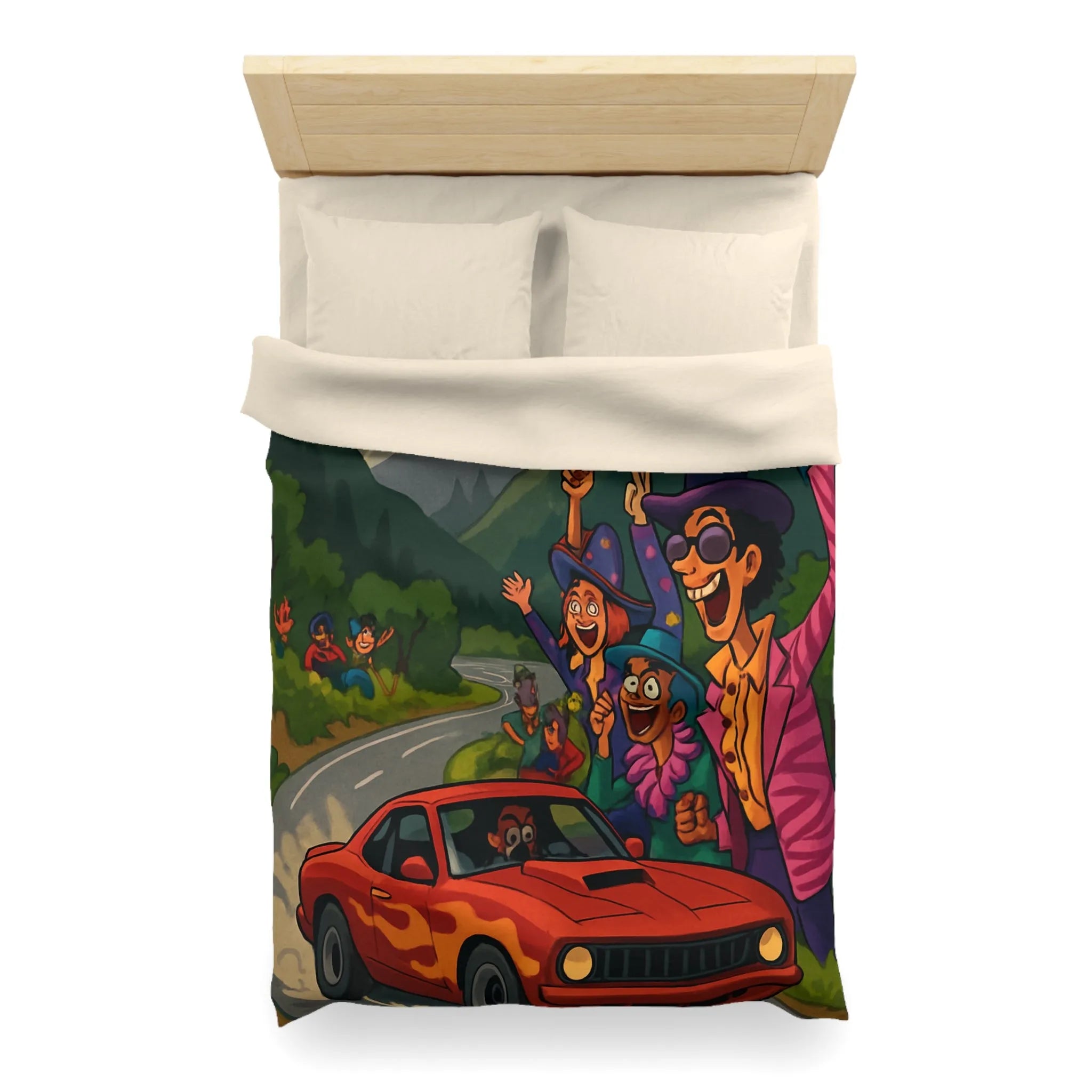 Housse de Couette Microfibre Création Artistique Moderne Design Exclusif Décoration Chambre