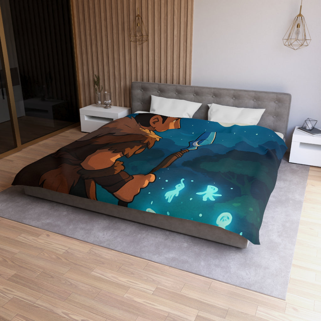 Housse de Couette Microfibre Design Artistique Moderne Décoration Chambre Confort Premium