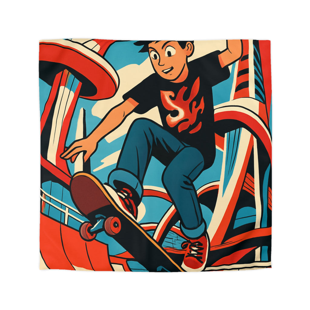 Housse de Couette Microfibre Motif Créatif Original Style Contemporain Chambre Élégante