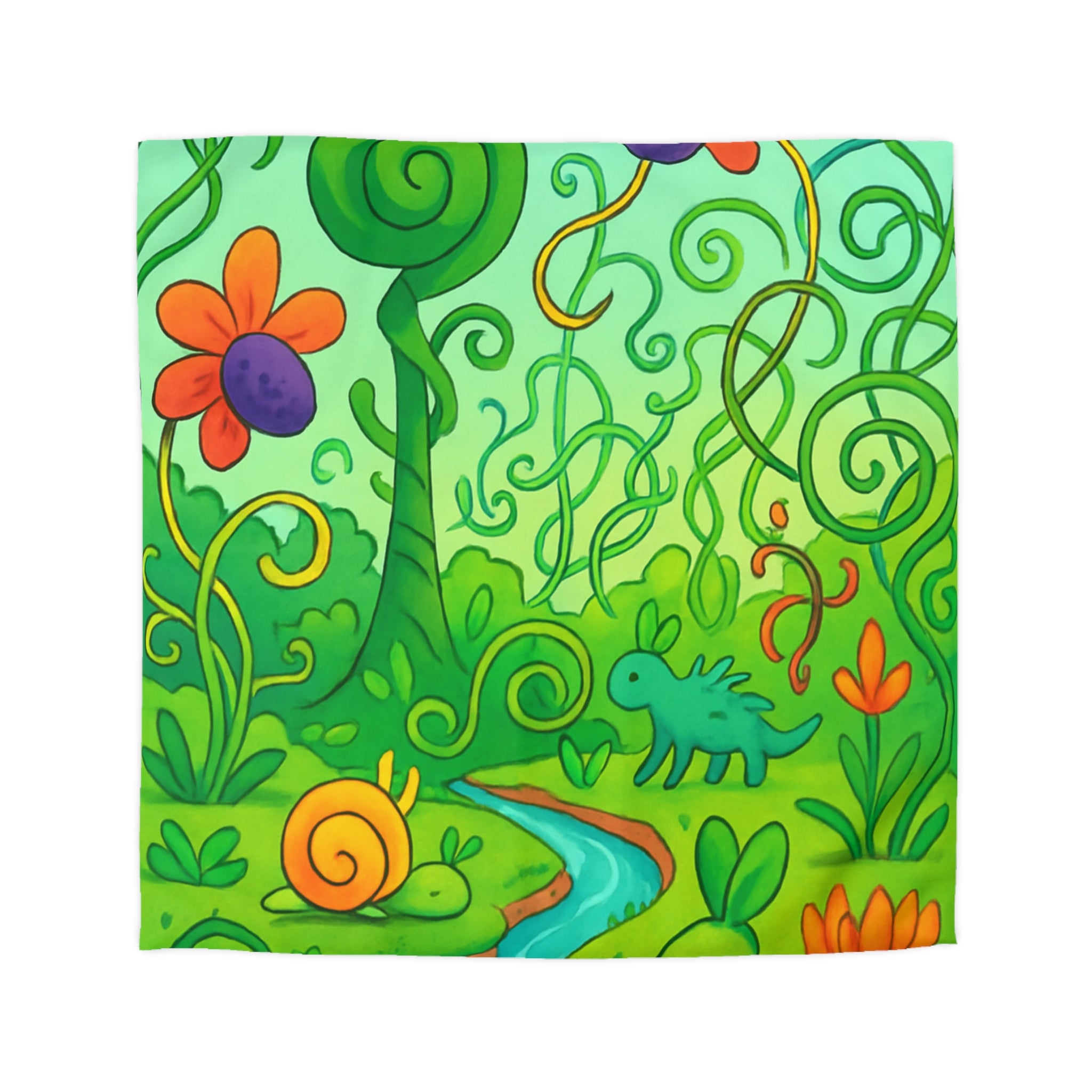 Housse de Couette Microfibre Design Artistique Moderne Décoration Chambre Confort Premium