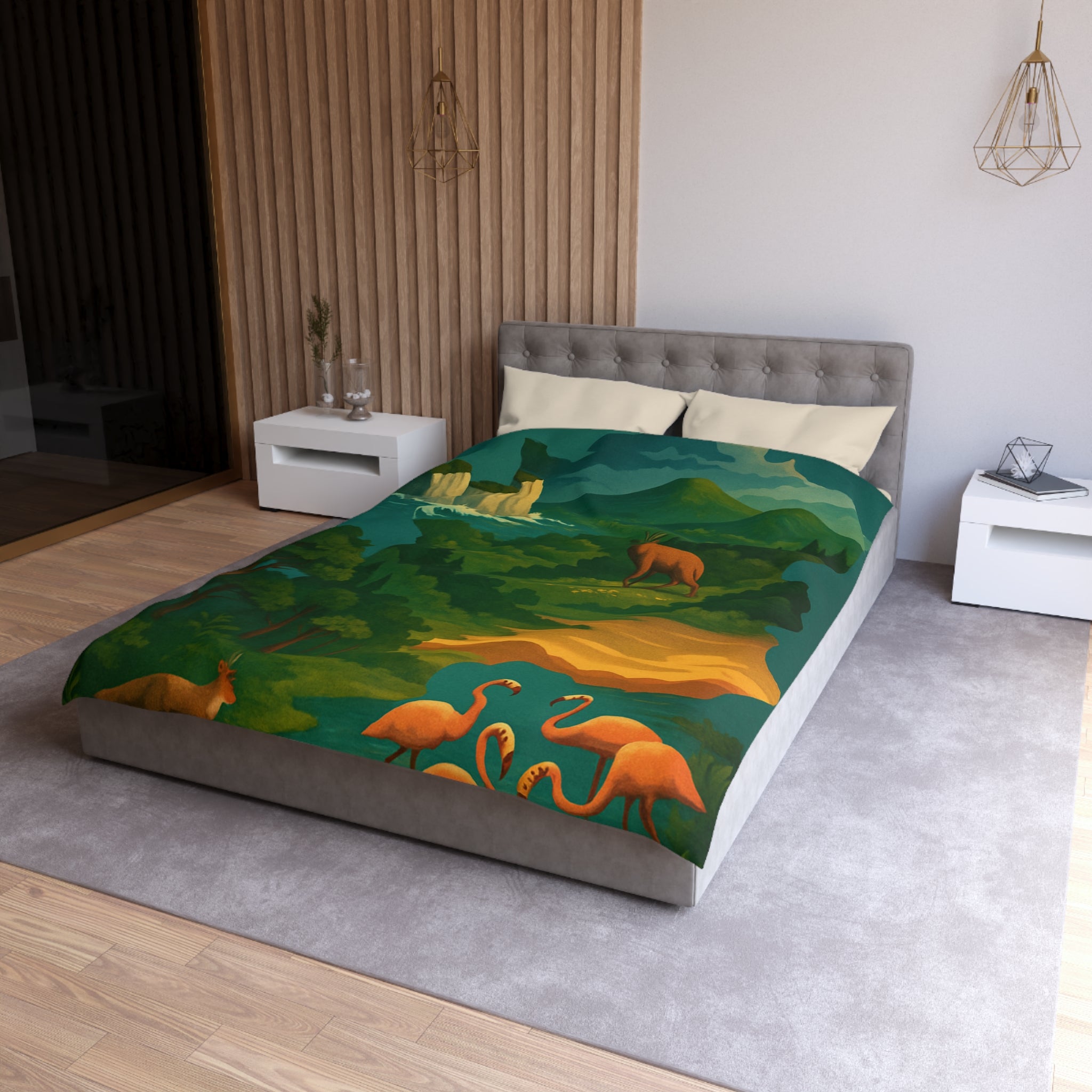 Housse de Couette Microfibre Création Artistique Moderne Design Exclusif Décoration Chambre