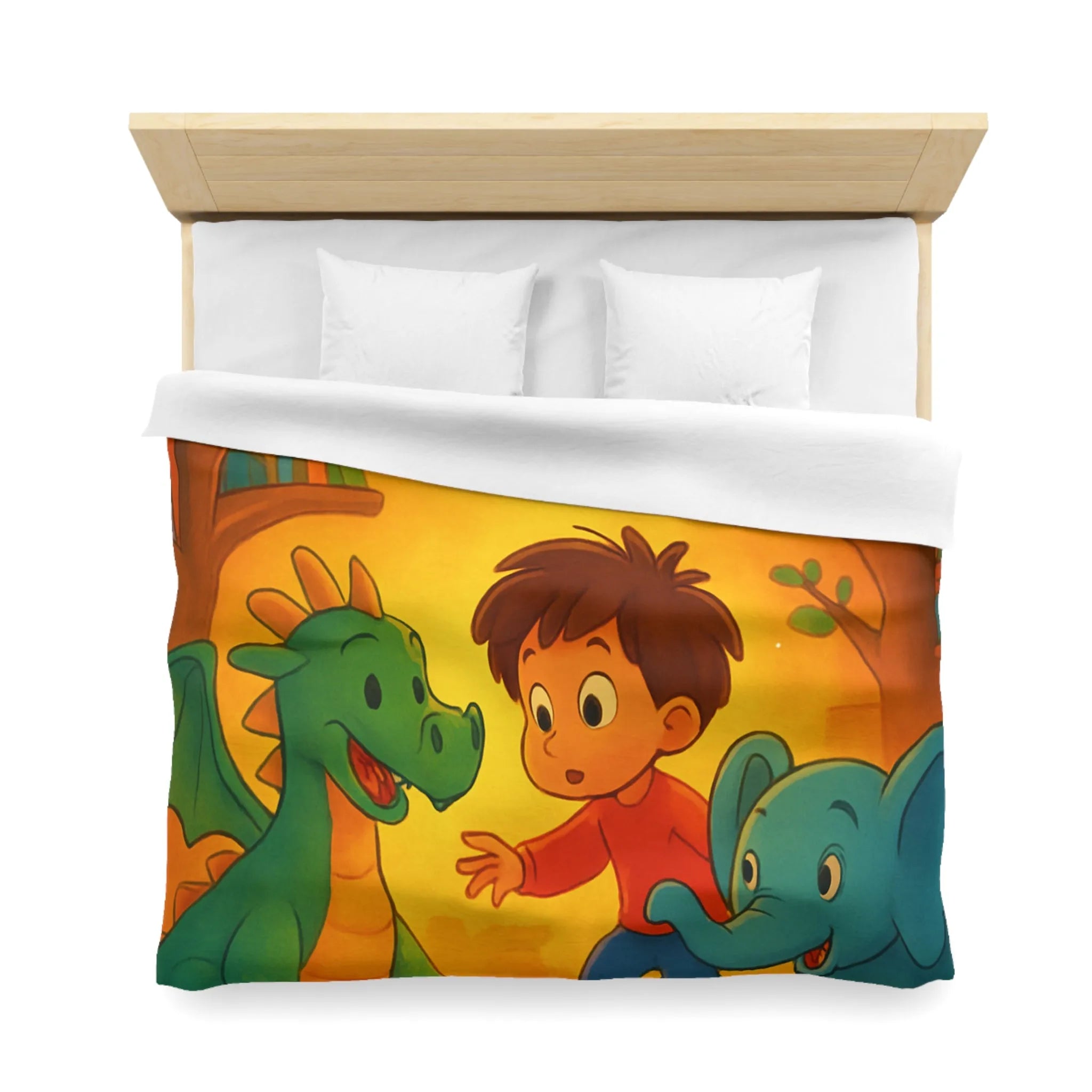 Housse de Couette Microfibre Art Graphique Contemporain Style Décoratif Chambre Tendance