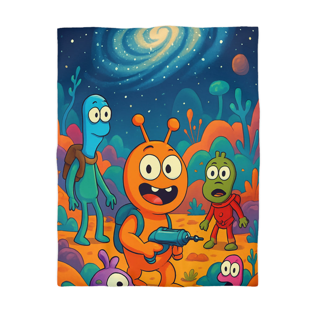 Housse de Couette Microfibre Design Artistique Moderne Décoration Chambre Confort Premium