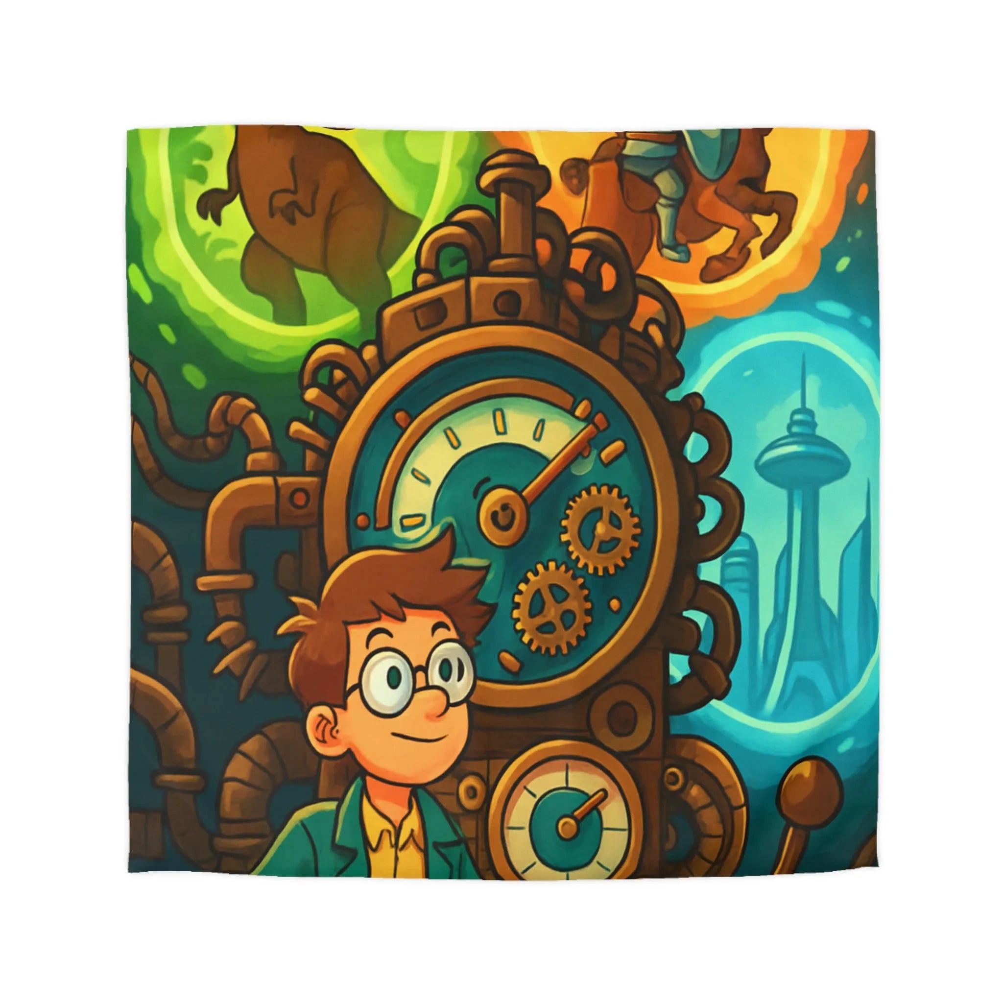 Housse de Couette Fantastique avec Aventure dans le Temps et Exploration de Mystères