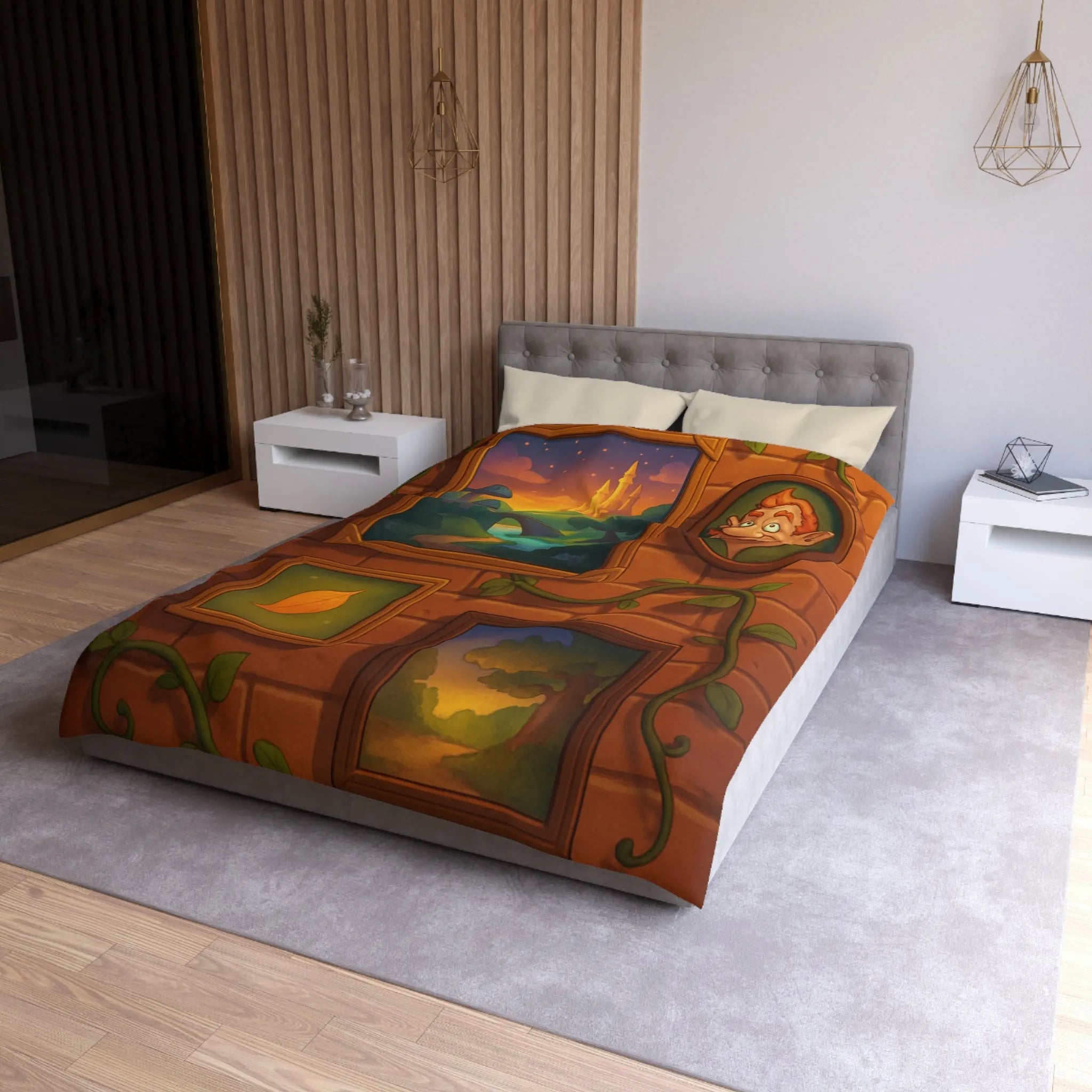 Créez un espace féerique avec cette housse de couette magique et artistique enchantée