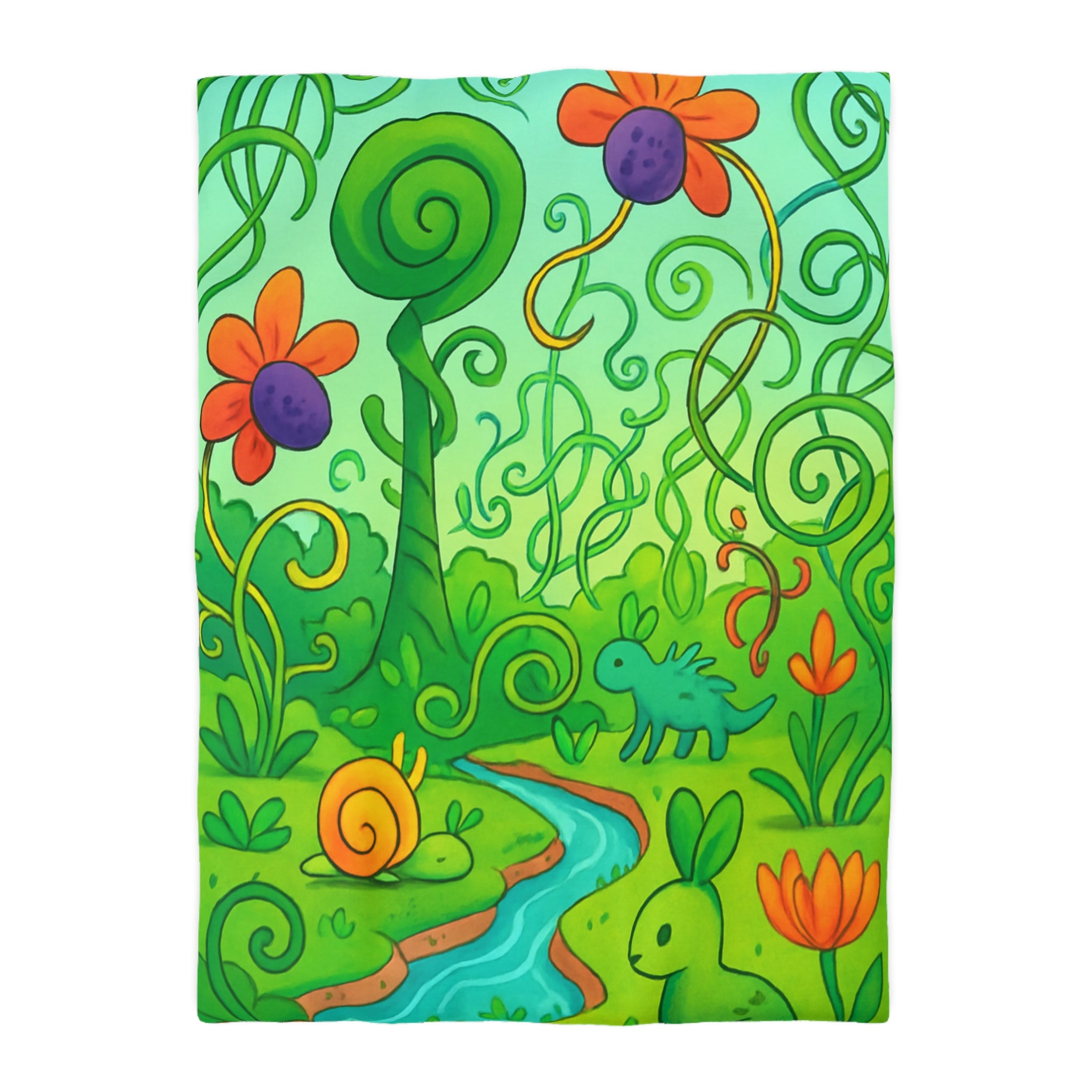 Housse de Couette Microfibre Design Artistique Moderne Décoration Chambre Confort Premium