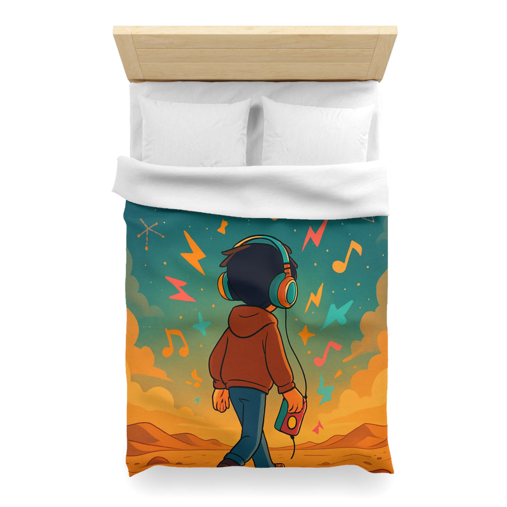 Housse de couette rêve étoilé pour jeunes musiciens et amateurs de constellations