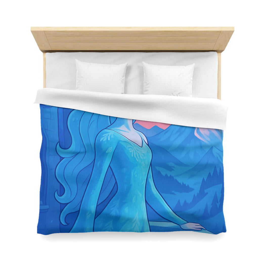 Housse de Couette Microfibre Design Artistique Moderne Décoration Chambre Confort Premium