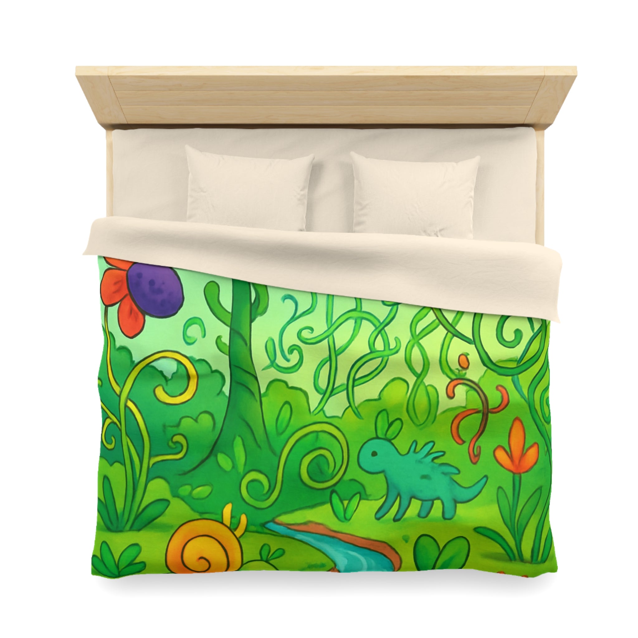 Housse de Couette Microfibre Design Artistique Moderne Décoration Chambre Confort Premium