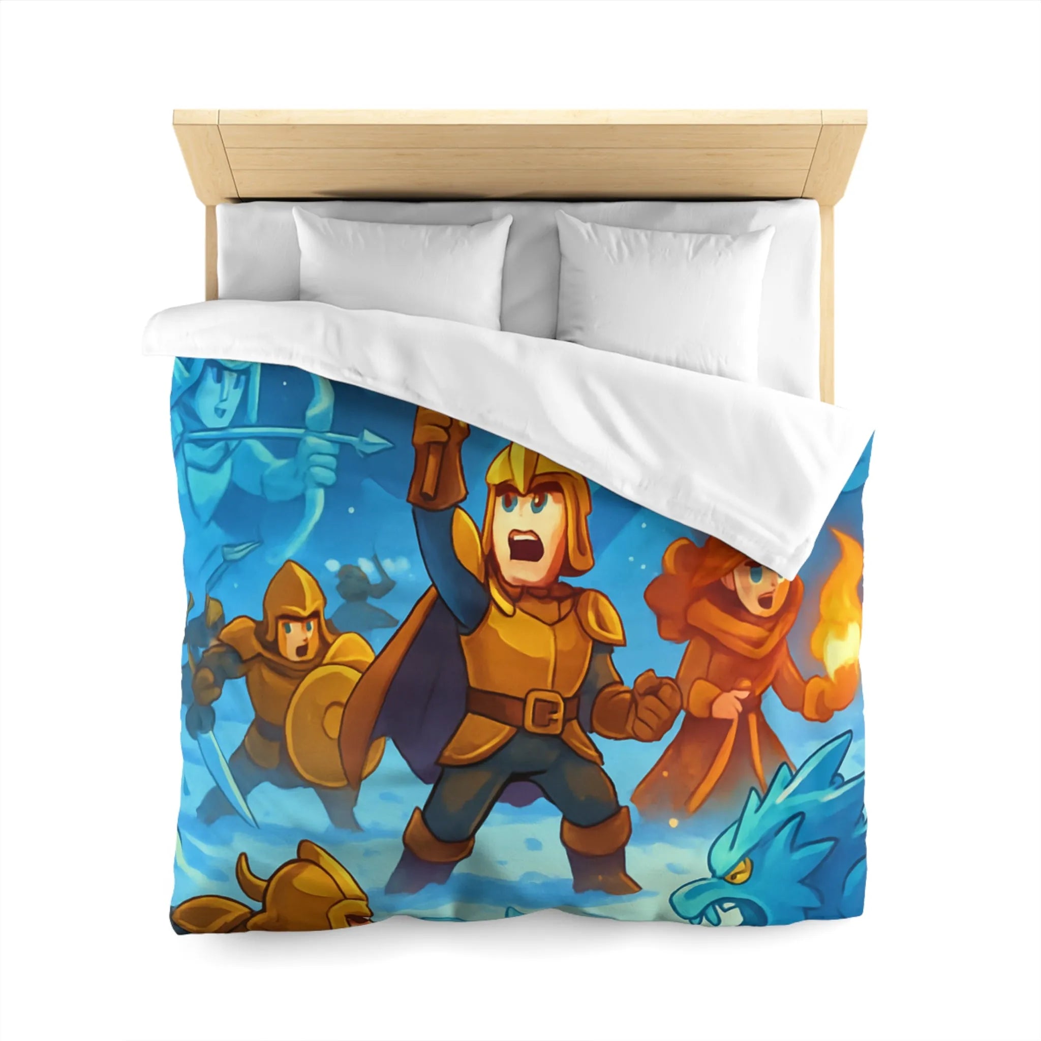 Housse de Couette Microfibre Art Graphique Contemporain Style Décoratif Chambre Tendance