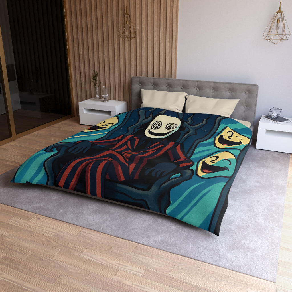 Housse de Couette Microfibre Design Artistique Moderne Décoration Chambre Confort Premium