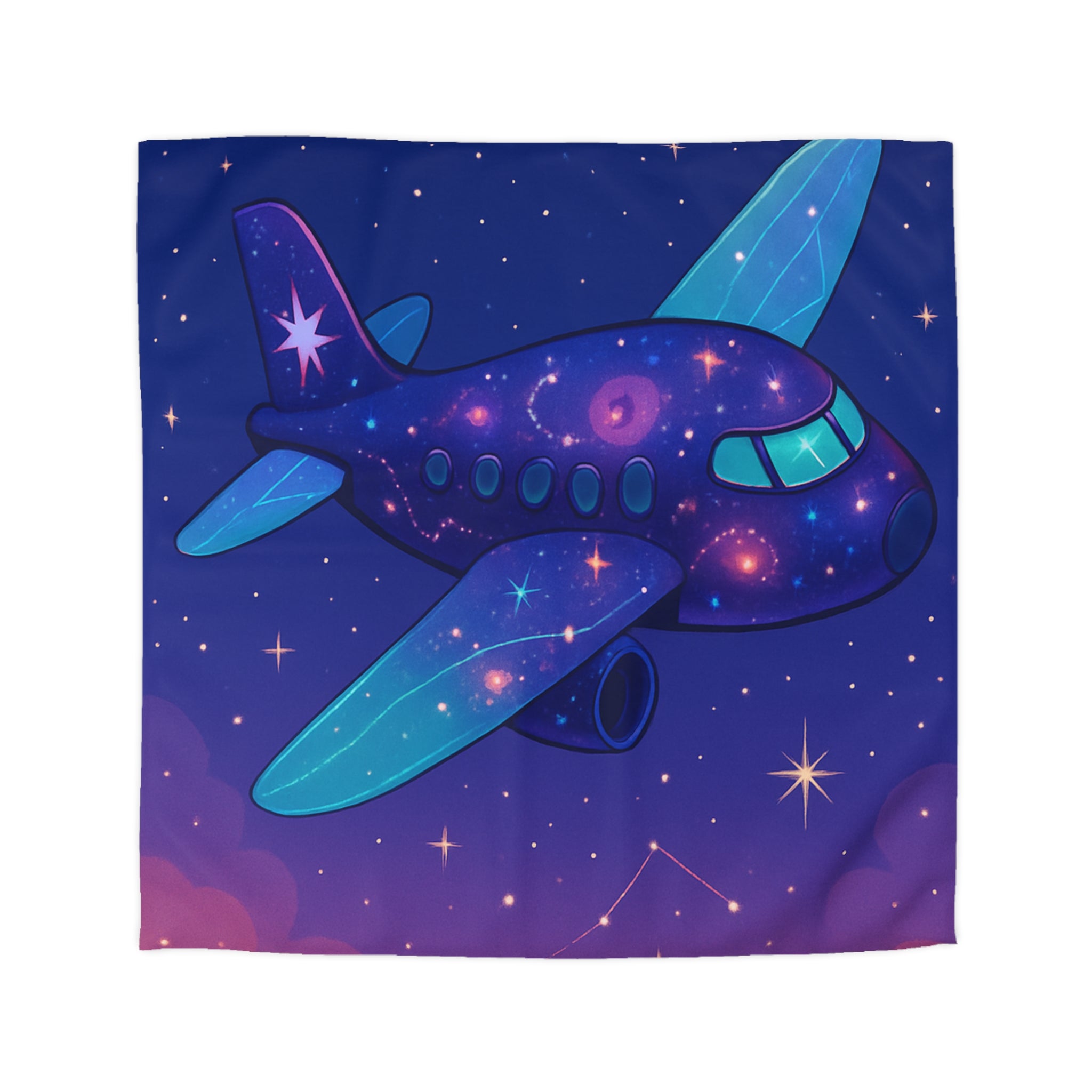 Housse de Couette Microfibre Illustration Unique Design Moderne Décoration Intérieure Raffinée