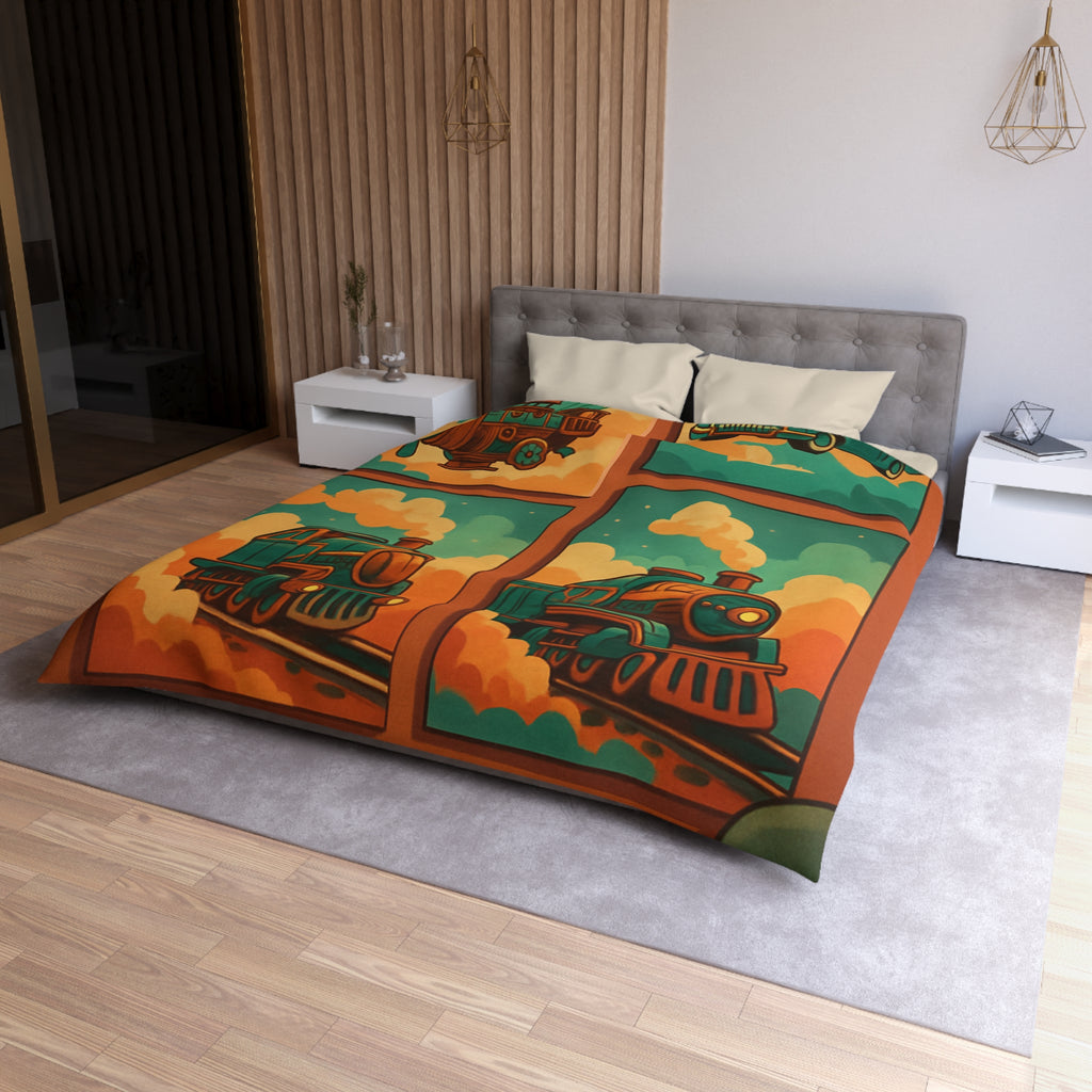 Housse de Couette Microfibre Design Artistique Moderne Décoration Chambre Confort Premium