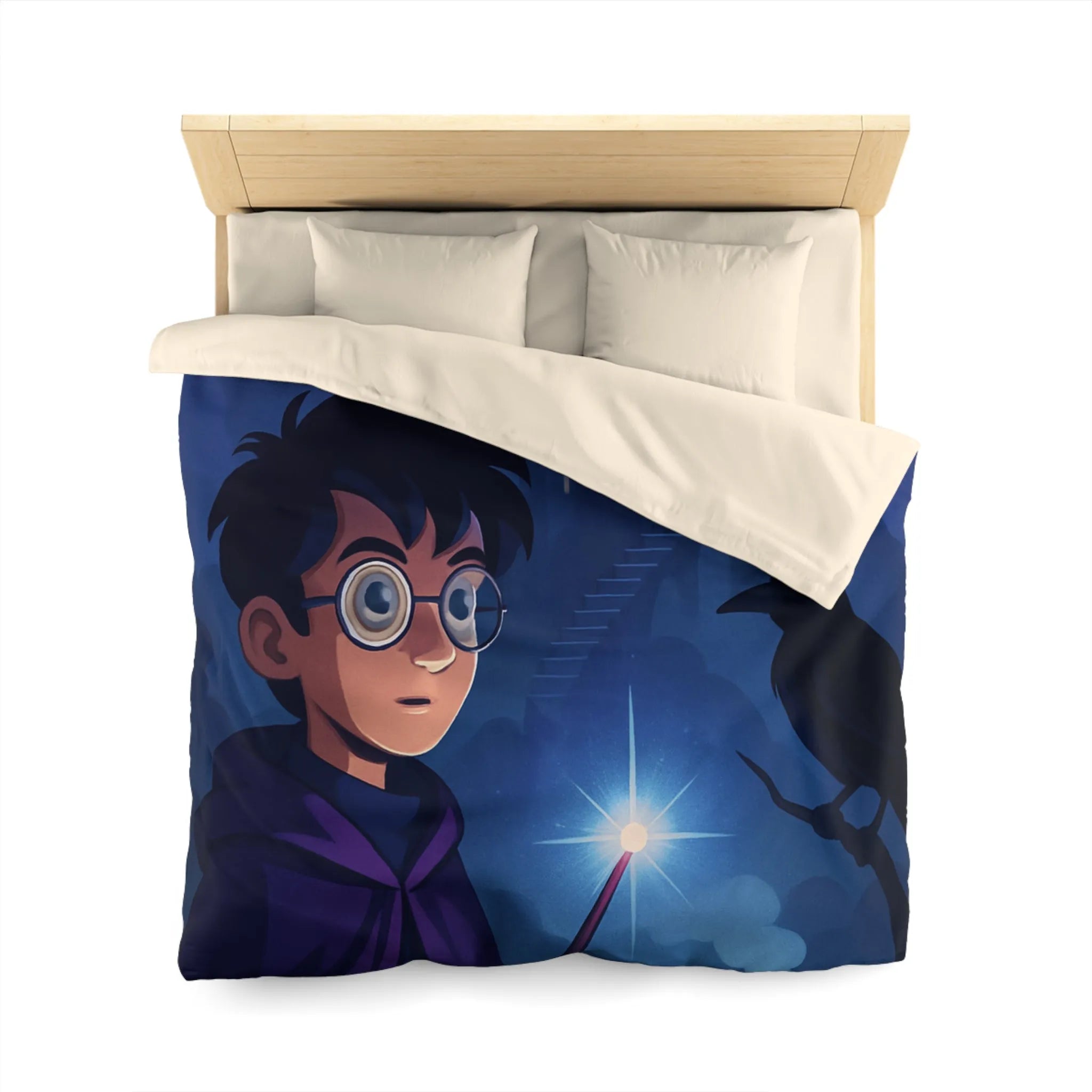 Housse de Couette Microfibre Art Graphique Contemporain Style Décoratif Chambre Tendance