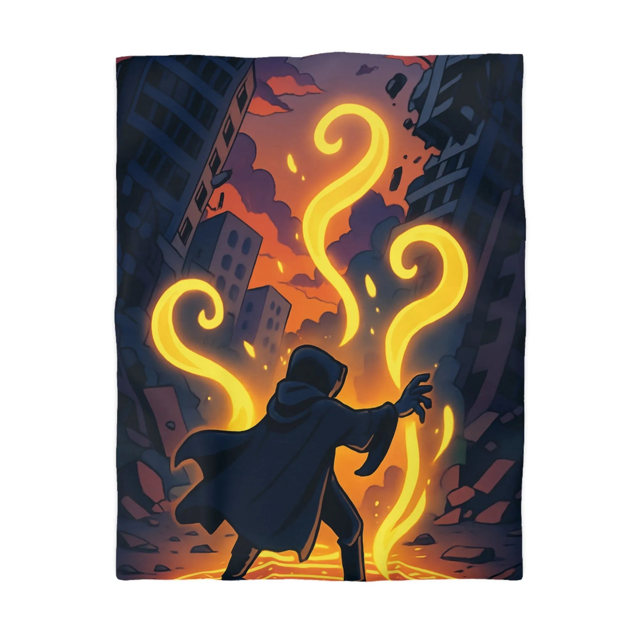 Housse de Couette Microfibre Art Graphique Contemporain Style Décoratif Chambre Tendance