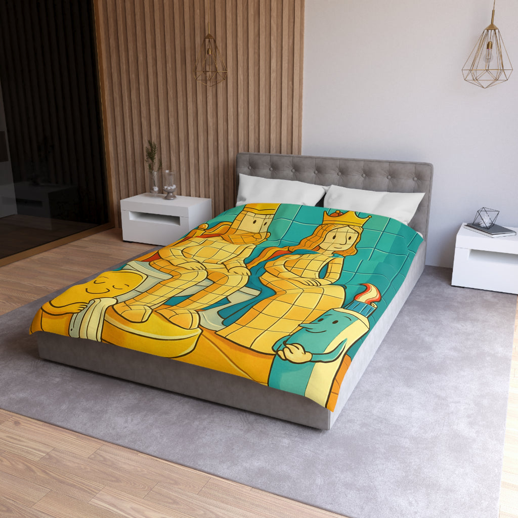 Housse de Couette Microfibre Design Artistique Moderne Décoration Chambre Confort Premium