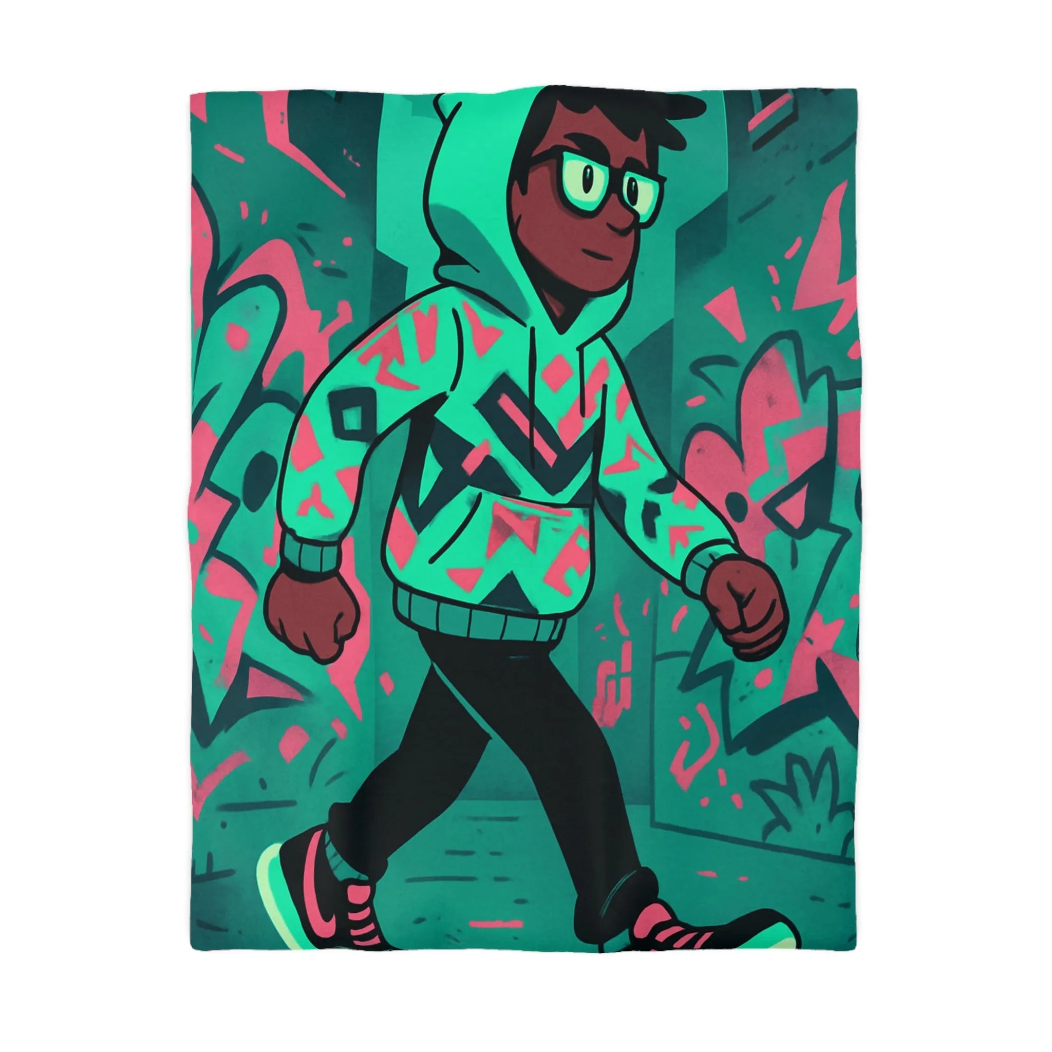 Housse de Couette Microfibre Création Artistique Moderne Design Exclusif Décoration Chambre