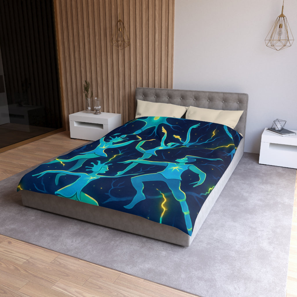 Housse de Couette Microfibre Illustration Unique Design Moderne Décoration Intérieure Raffinée