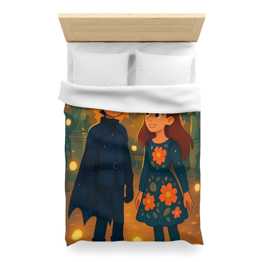 Housse de Couette Microfibre Motif Créatif Original Style Contemporain Chambre Élégante