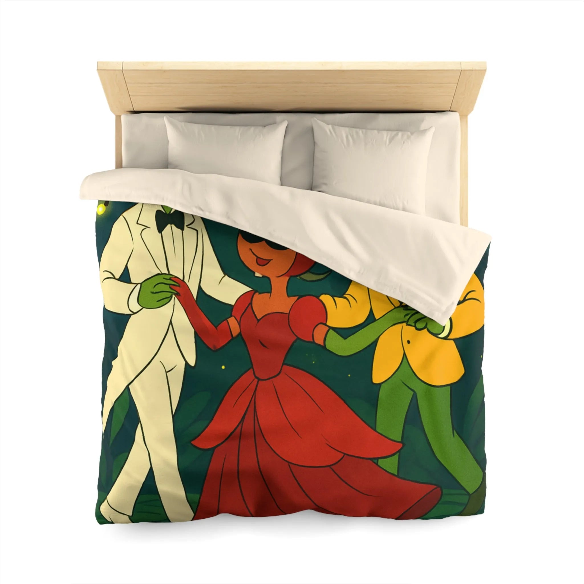 Housse de Couette Microfibre Art Graphique Contemporain Style Décoratif Chambre Tendance