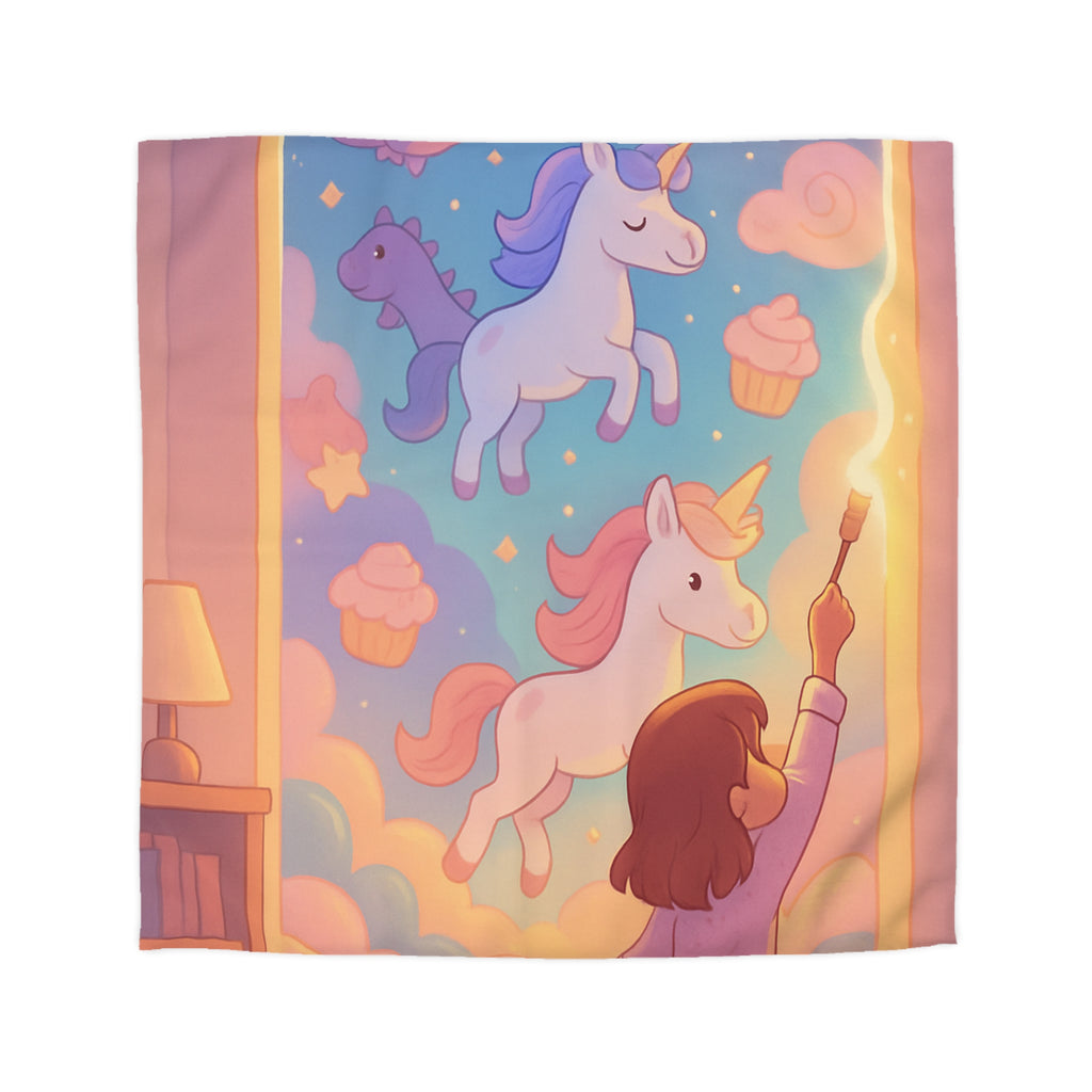 Housse de Couette Microfibre Design Artistique Moderne Décoration Chambre Confort Premium