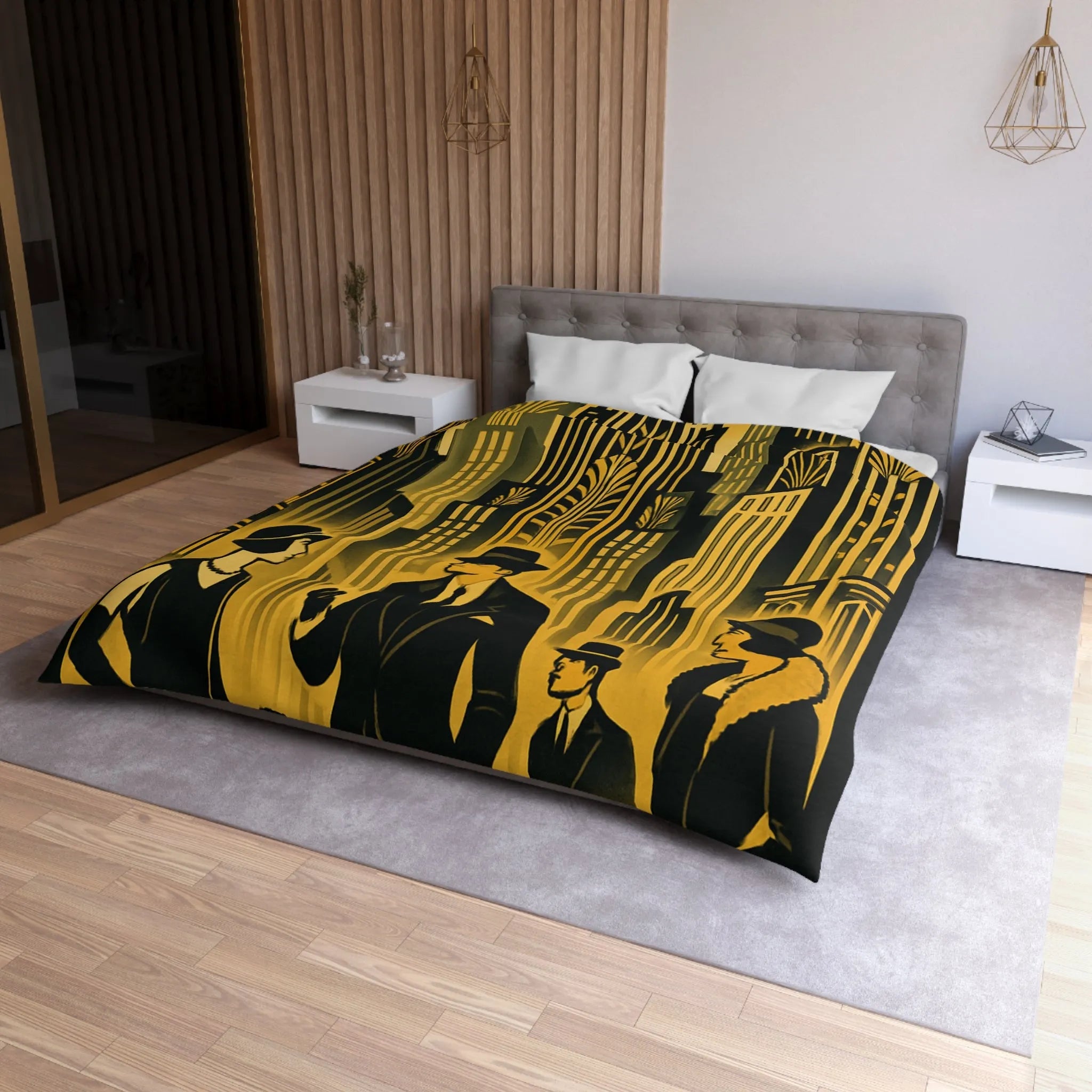 Housse de Couette Microfibre Création Artistique Moderne Design Exclusif Décoration Chambre