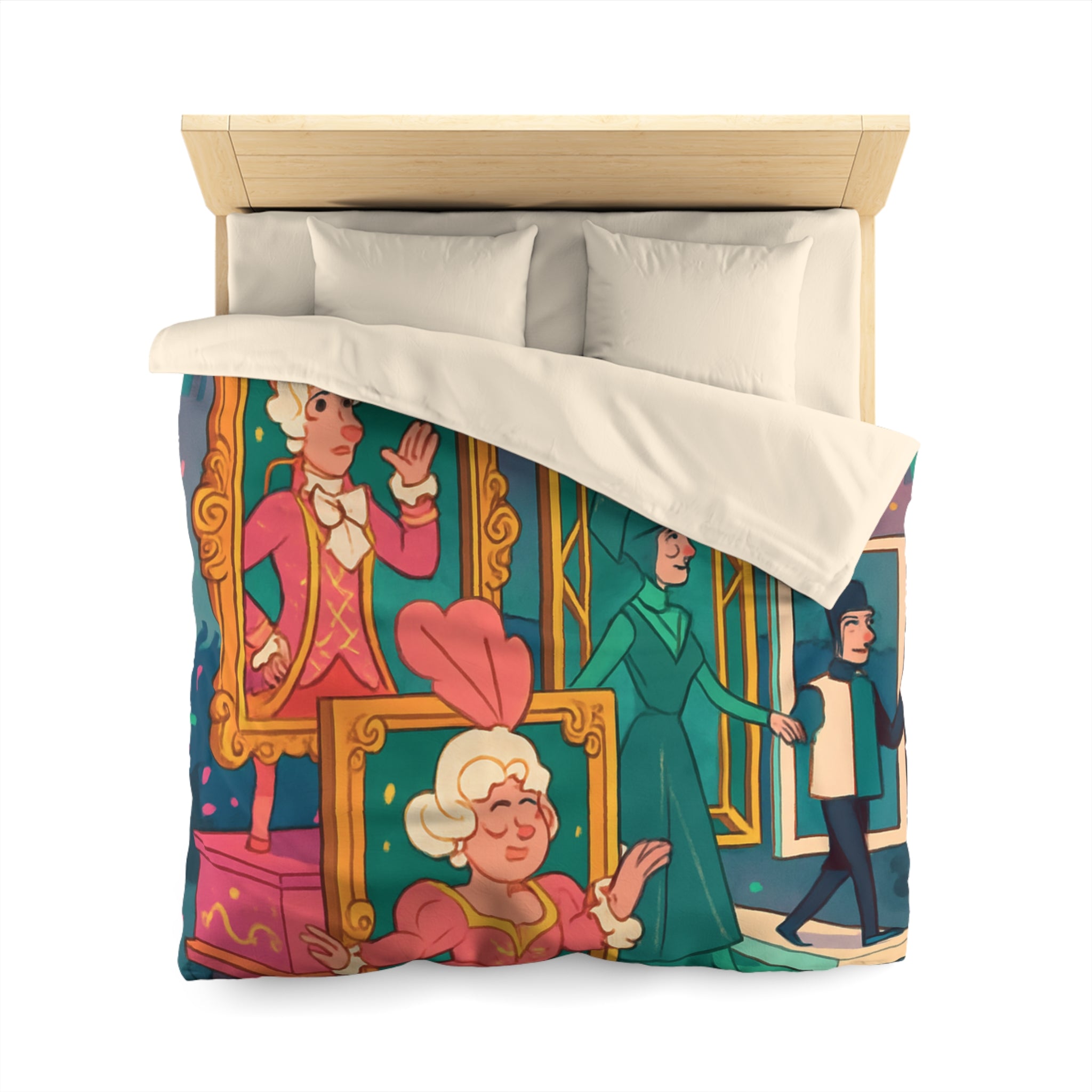 Rêveries Festives : Motifs Baroques Animés pour Embellir Votre Chambre à Coucher