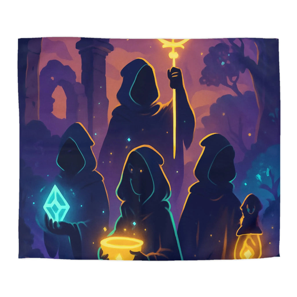 Envoûtante Housse de Couette Mystique avec Teintes Magiques et Figures Ensorcelantes