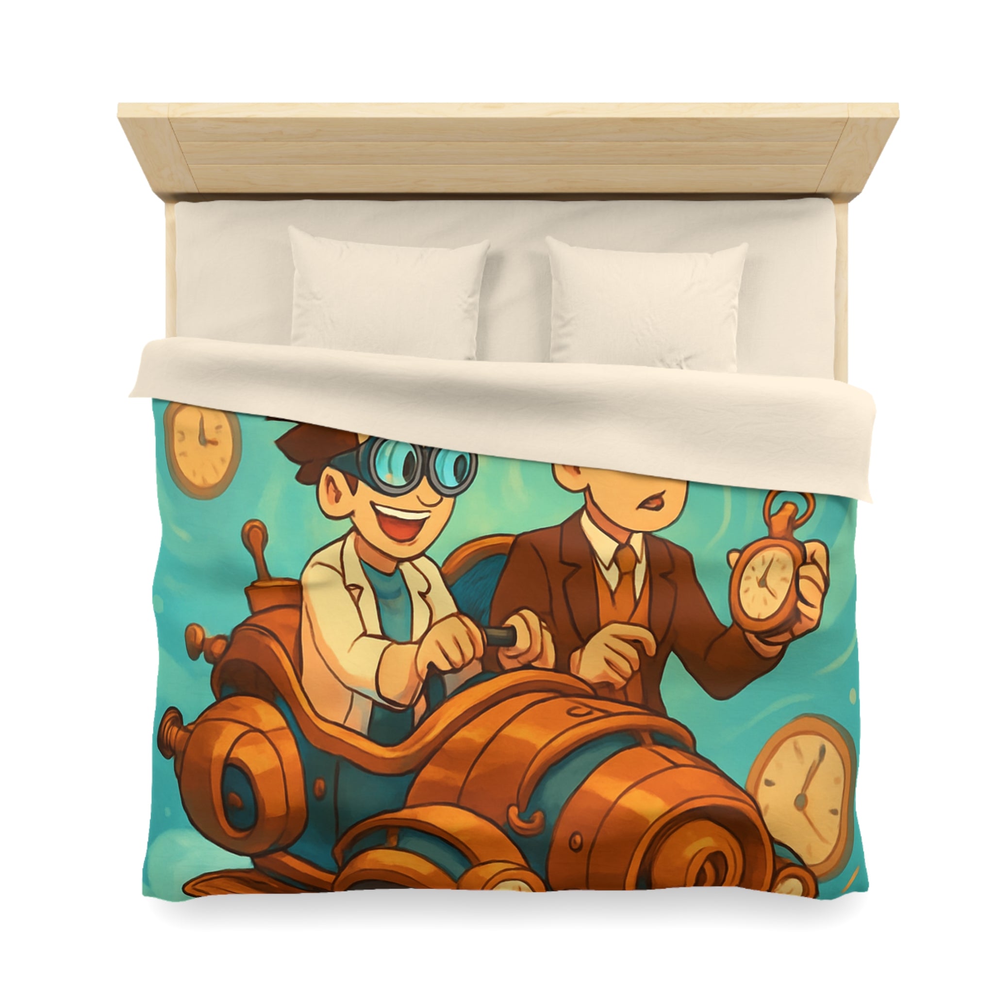 Housse de Couette Microfibre Design Artistique Moderne Décoration Chambre Confort Premium