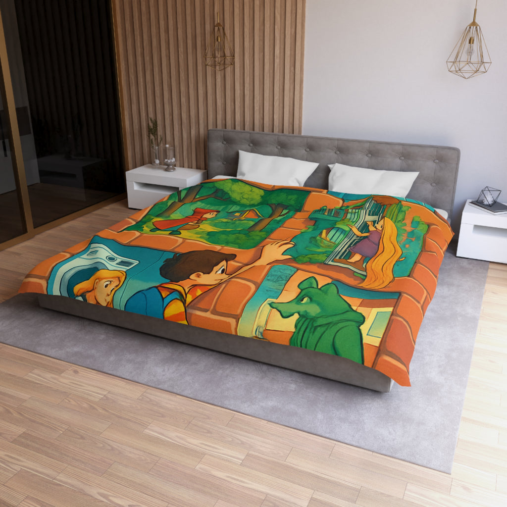 Housse de Couette Microfibre Création Artistique Moderne Design Exclusif Décoration Chambre