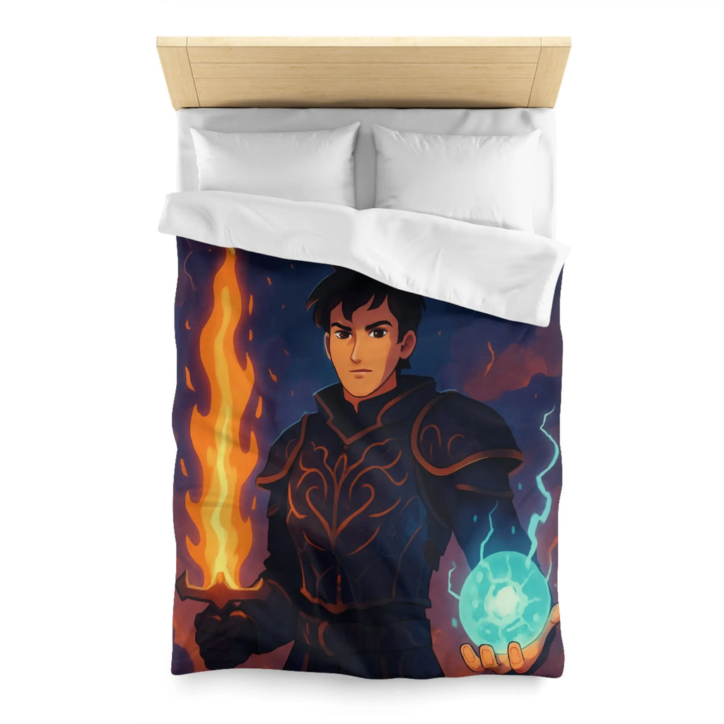 Housse de Couette Microfibre Art Graphique Contemporain Style Décoratif Chambre Tendance