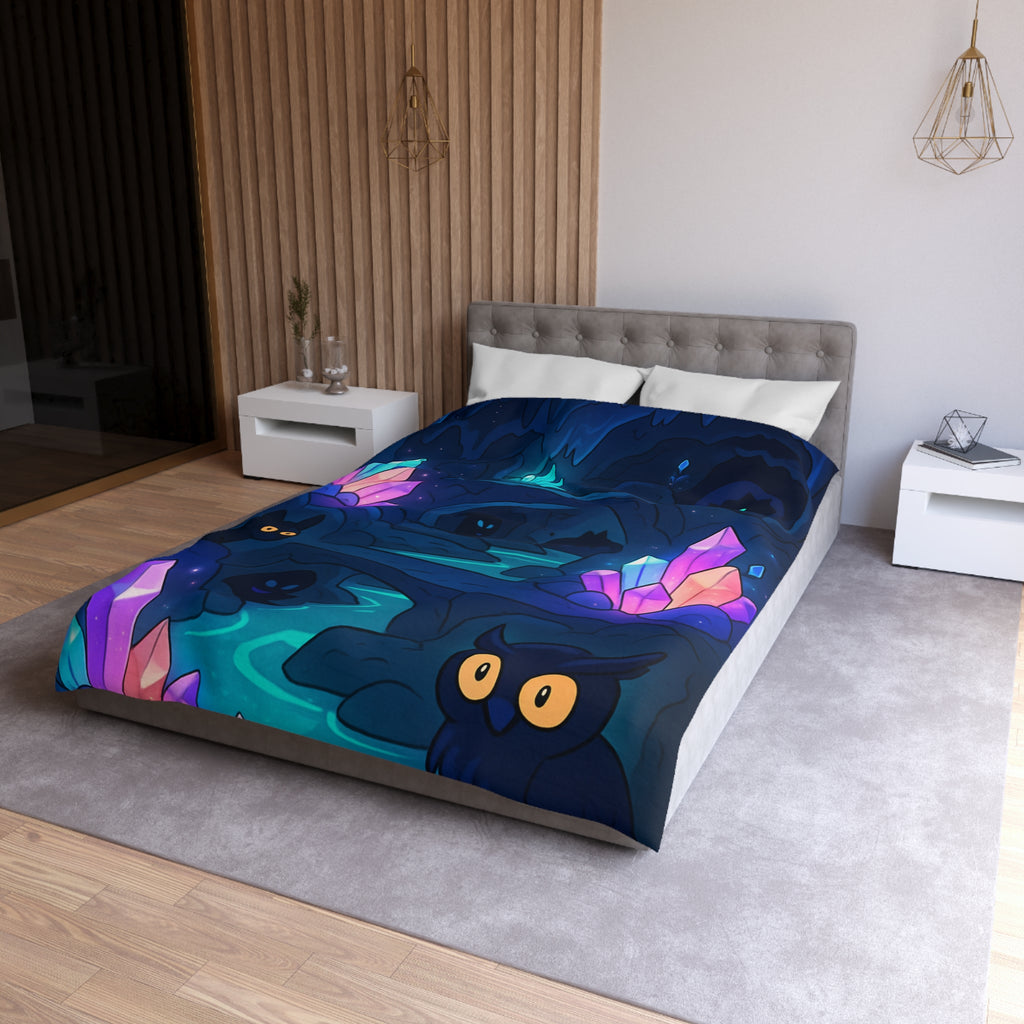 Housse de Couette Microfibre Motif Créatif Original Style Contemporain Chambre Élégante