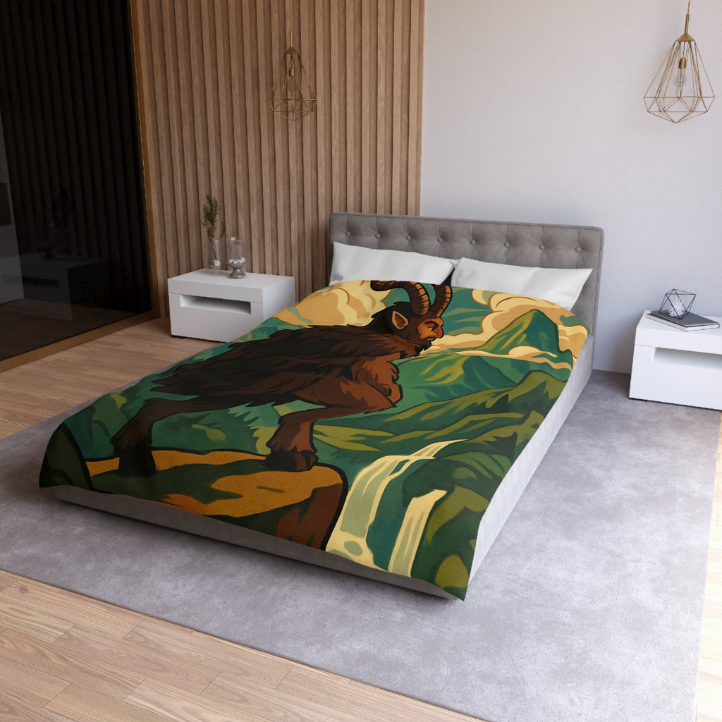 Housse de Couette Microfibre Design Artistique Moderne Décoration Chambre Confort Premium