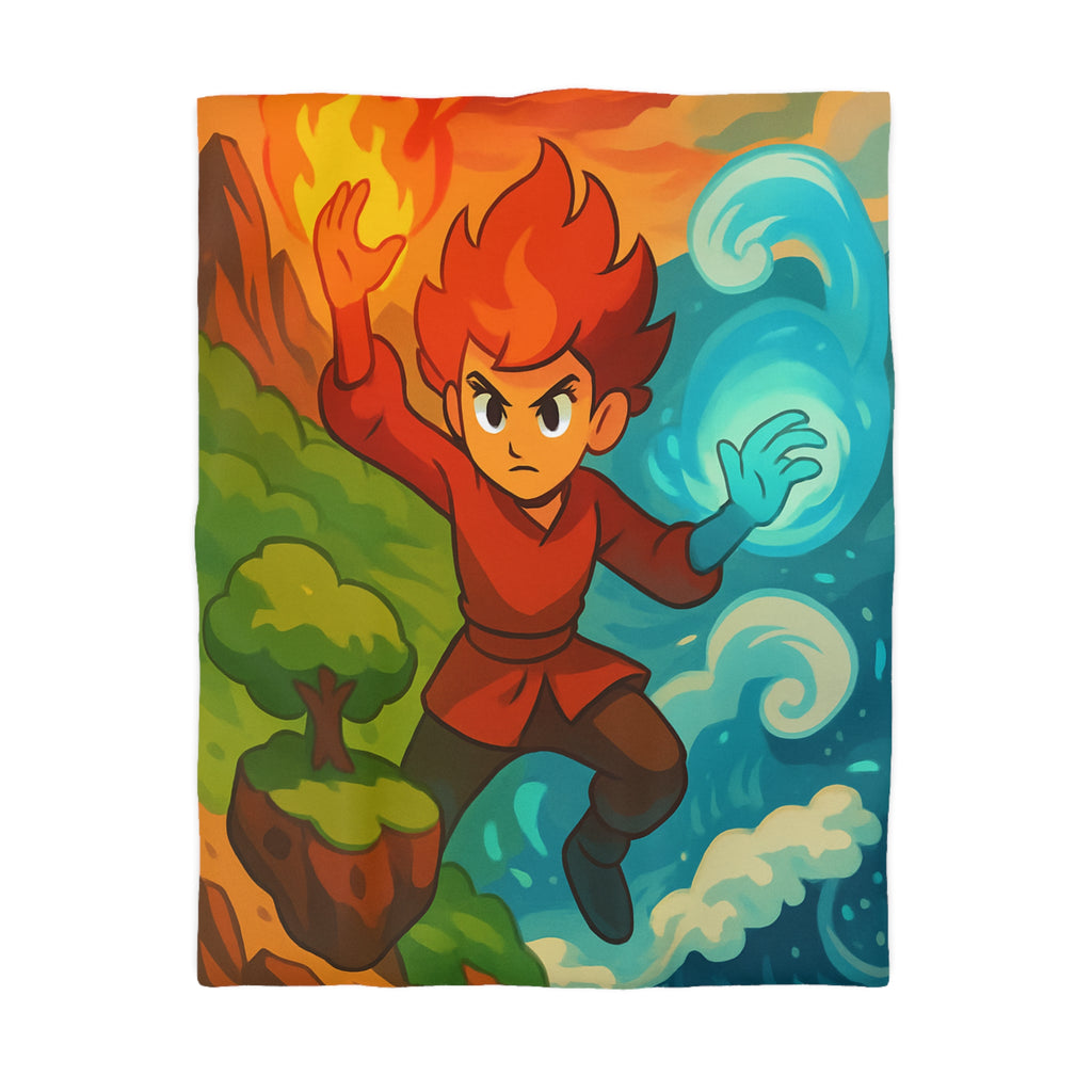 Housse de Couette Microfibre Motif Créatif Original Style Contemporain Chambre Élégante