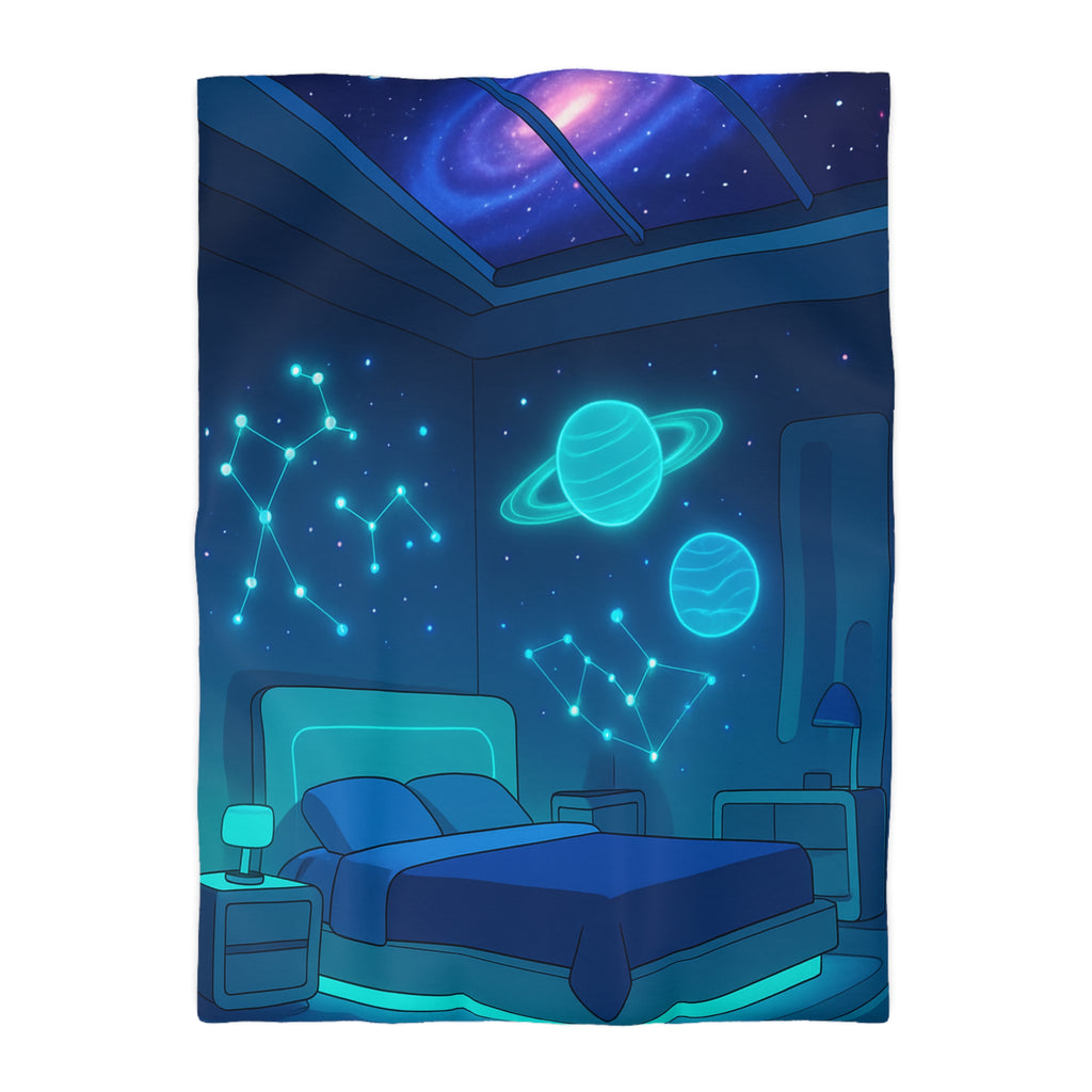 Housse de Couette Microfibre Design Artistique Moderne Décoration Chambre Confort Premium