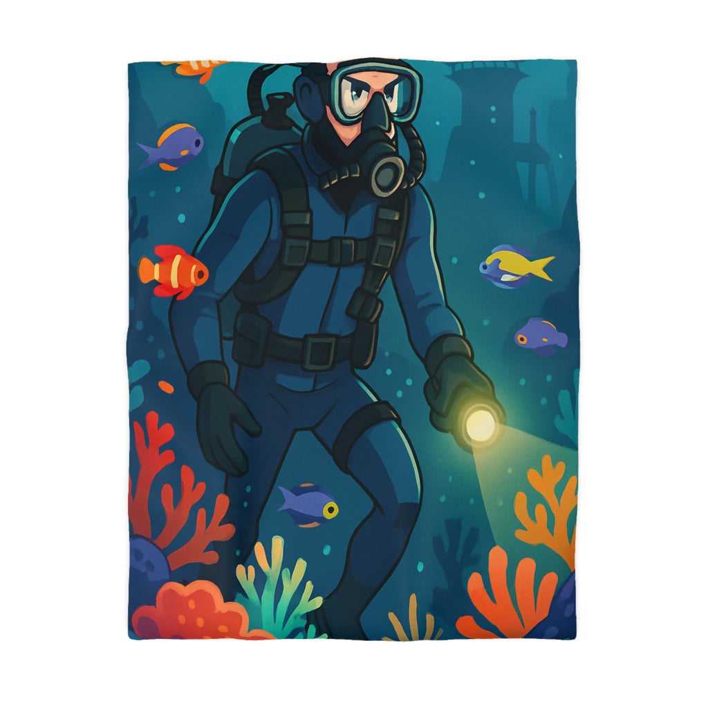 Housse de Couette Microfibre Design Artistique Moderne Décoration Chambre Confort Premium