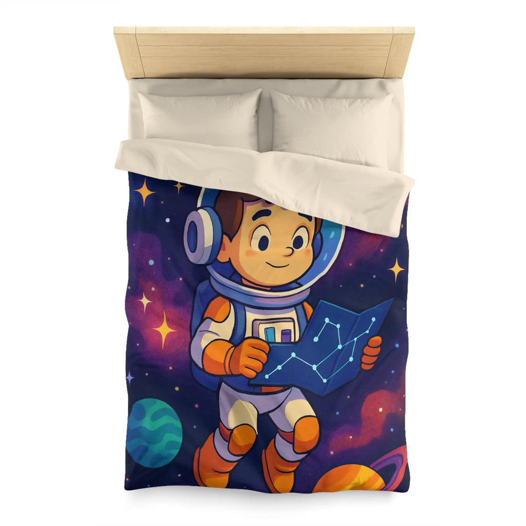 Explorez l'Espace avec un Jeune Astronaute et Planètes Colorées sur Votre Linge