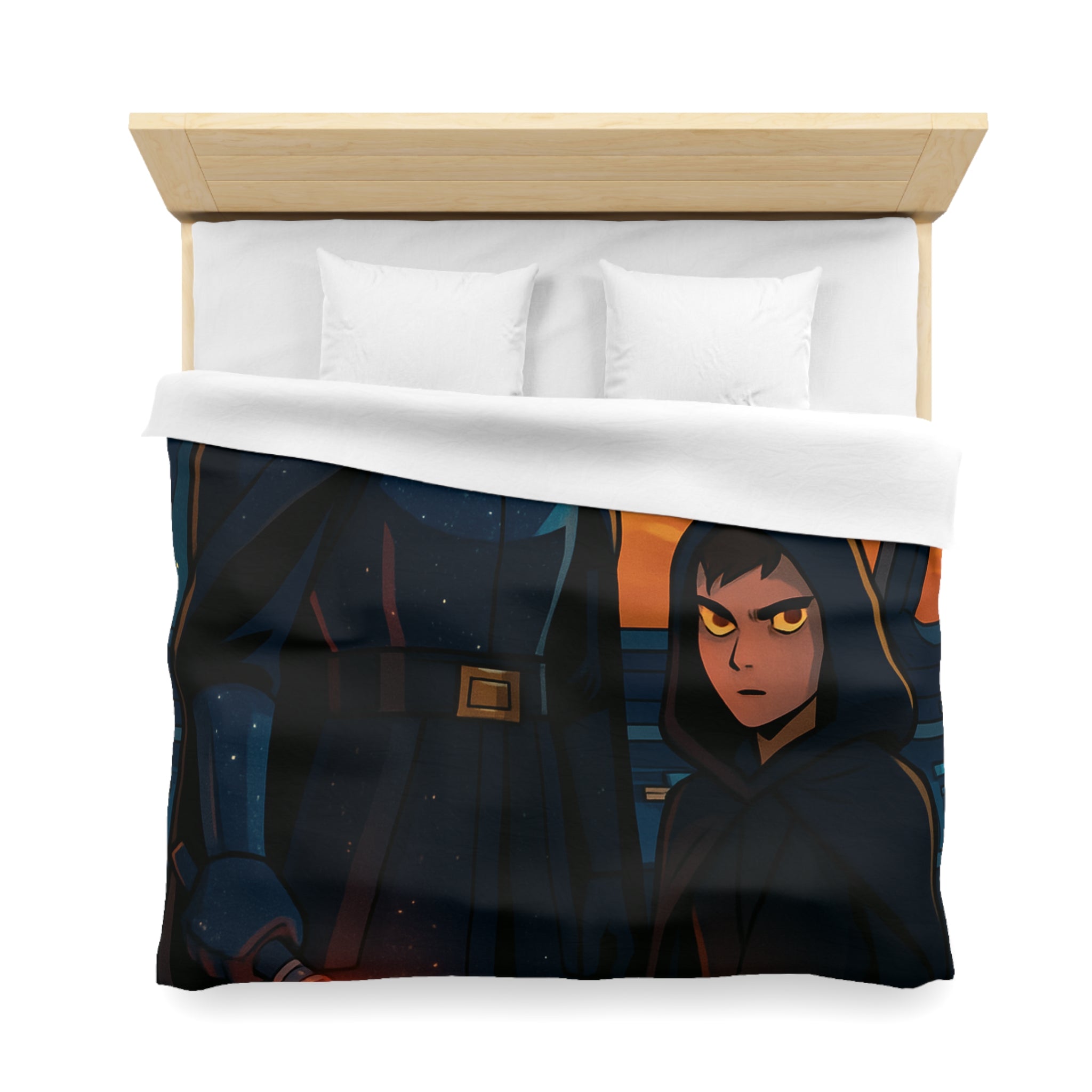 Housse de Couette Microfibre Design Artistique Moderne Décoration Chambre Confort Premium