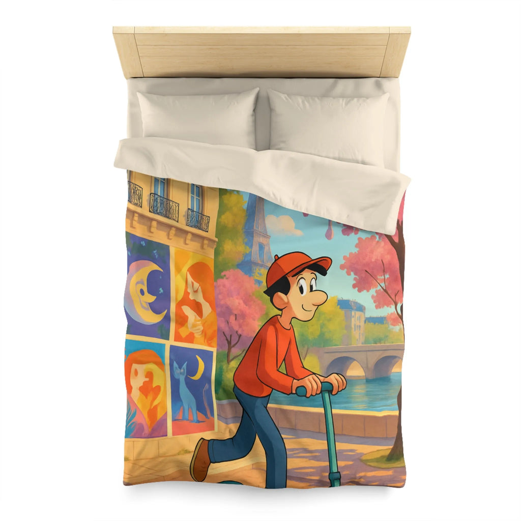 Housse de Couette Microfibre Création Artistique Moderne Design Exclusif Décoration Chambre