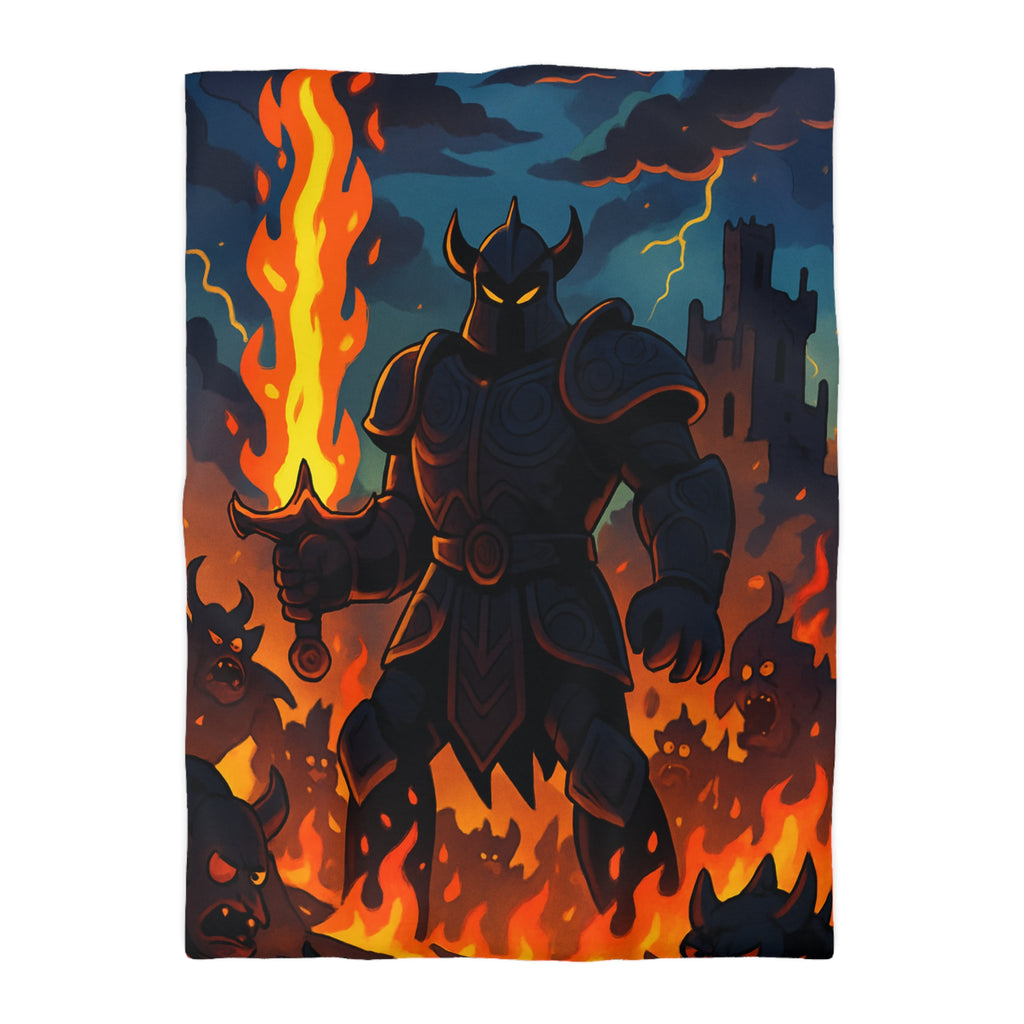 Housse de Couette Microfibre Motif Créatif Original Style Contemporain Chambre Élégante